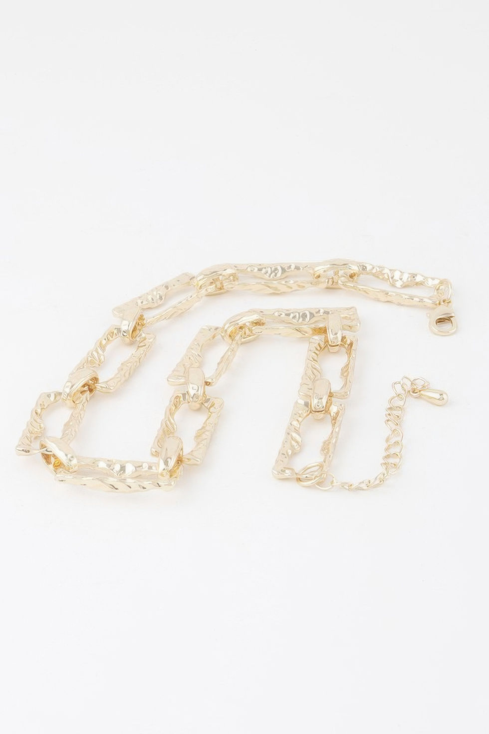 Thumbnail: Hammered Link Chain Necklace 
