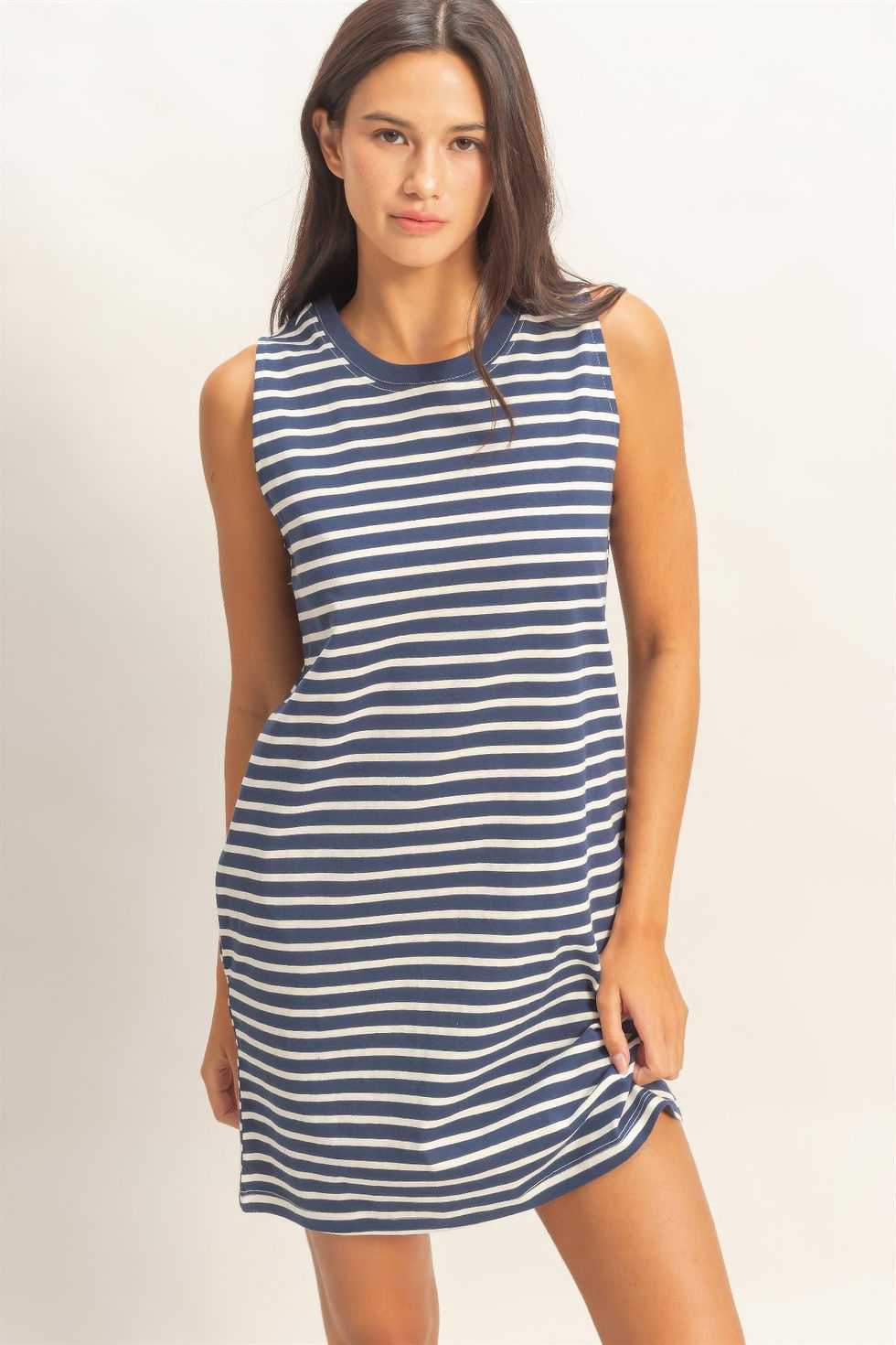 Thumbnail: Striped Sleeveless Mini Dress