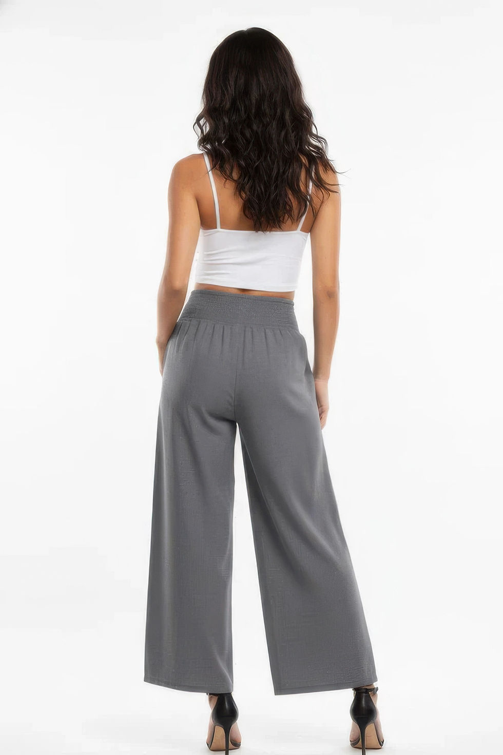 Thumbnail: Lightweight High-waisted Wide-leg Lounge Pants 