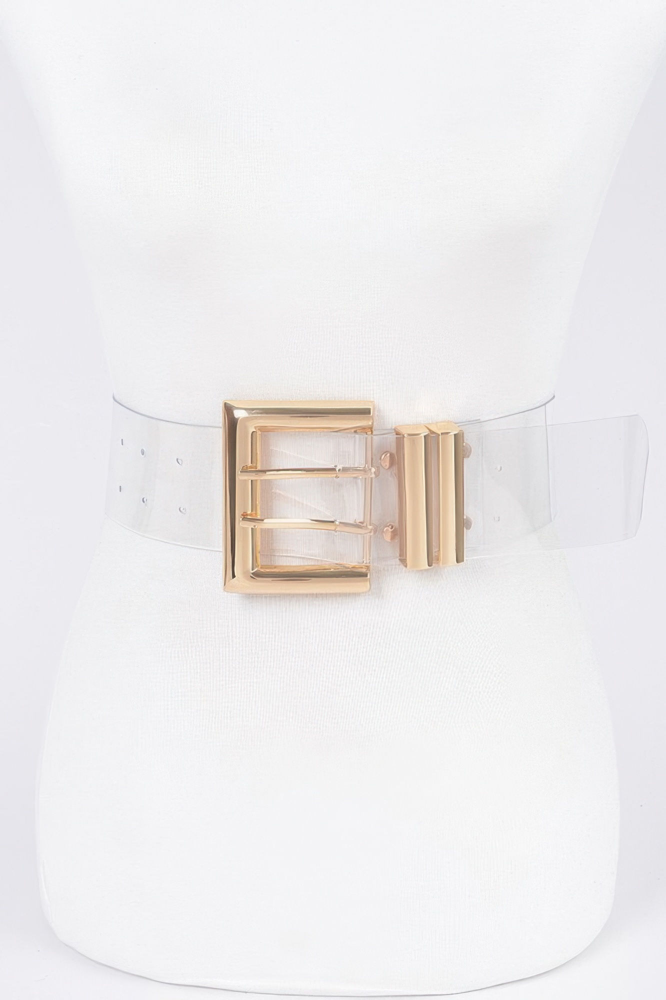 Metal Buckle Plus Size Elastic Belt