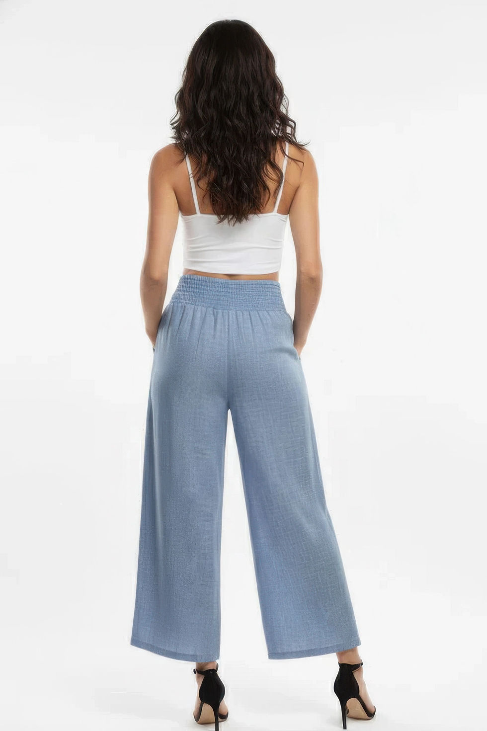 Thumbnail: Lightweight High-waisted Wide-leg Lounge Pants 