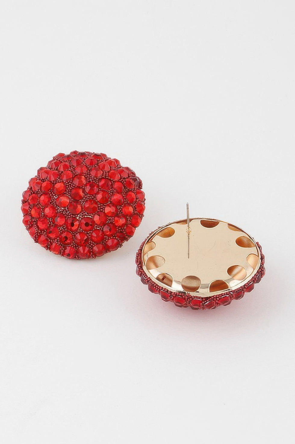 Thumbnail: Jeweled Dome Stud Earrings