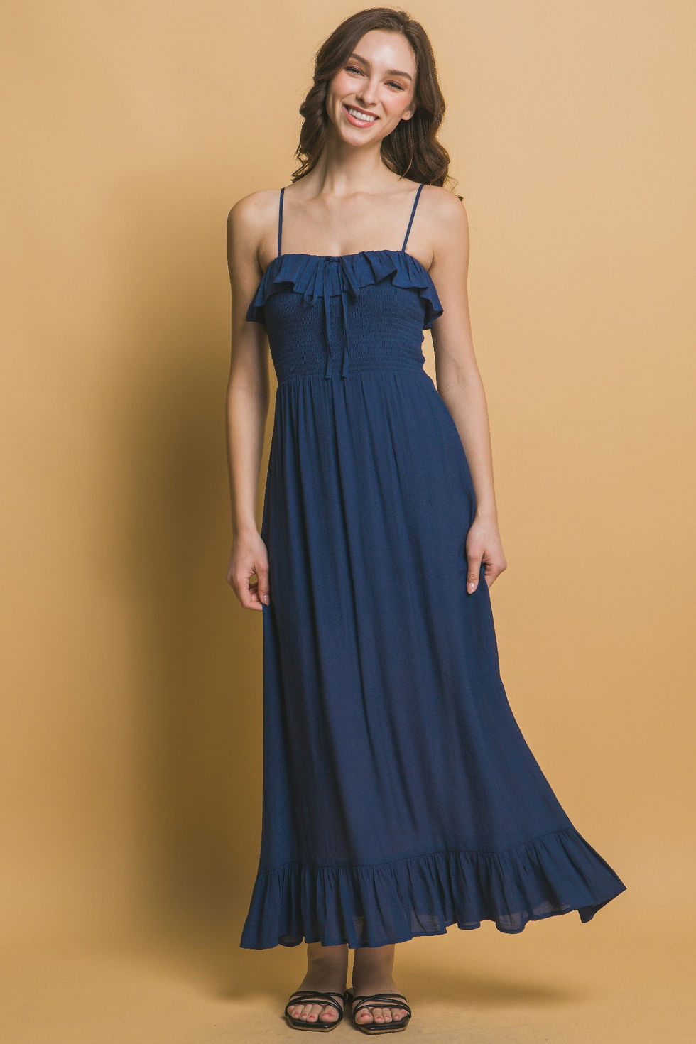 Thumbnail: Smocked Ruffle Maxi Dress