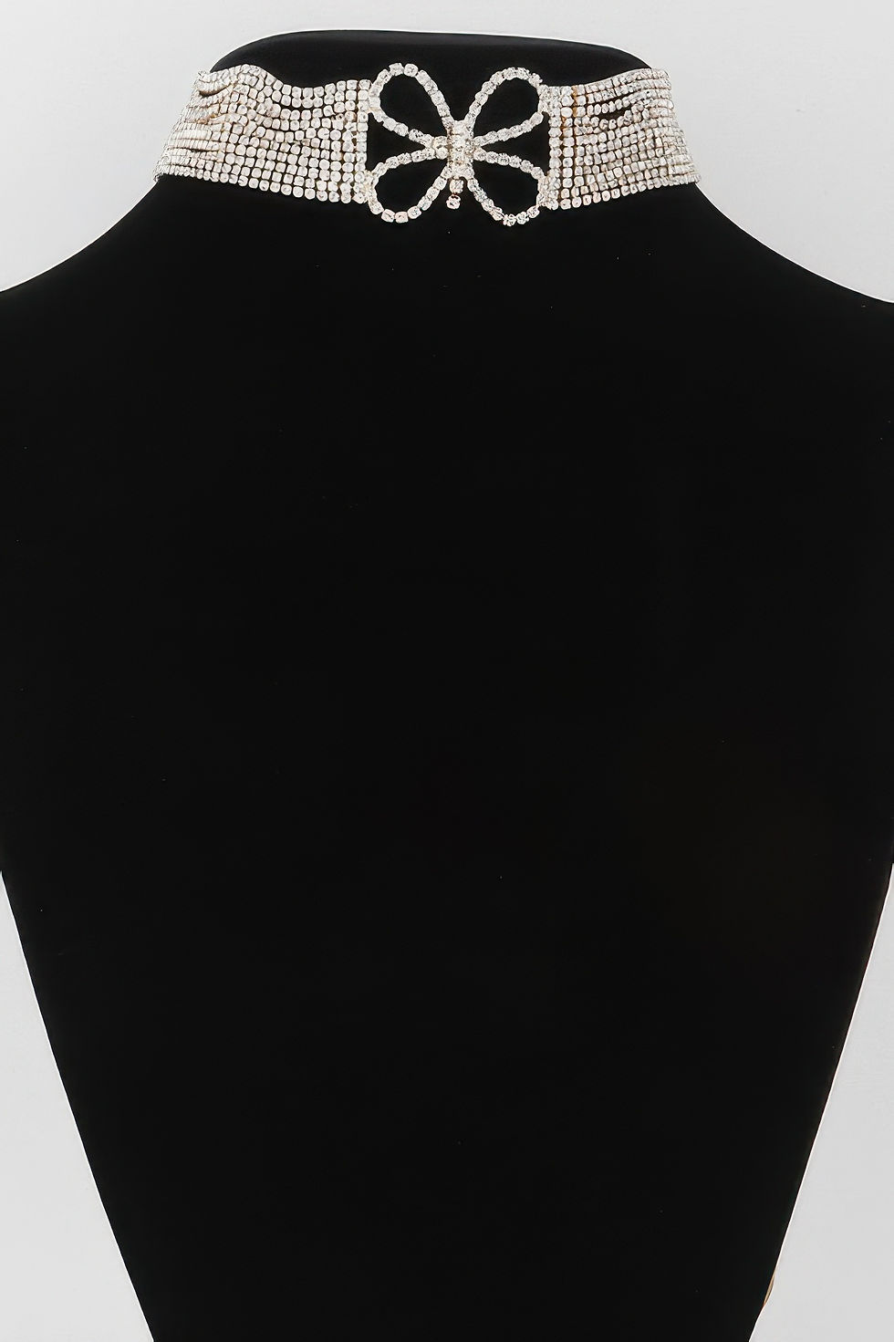 Thumbnail: Jeweled Butterfly Choker Necklace