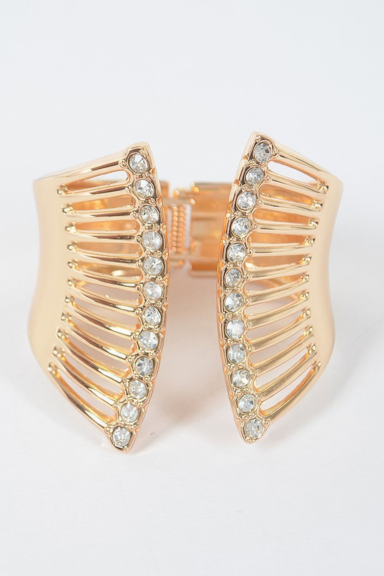 Metal Spring Hinge Cuff Bracelet
