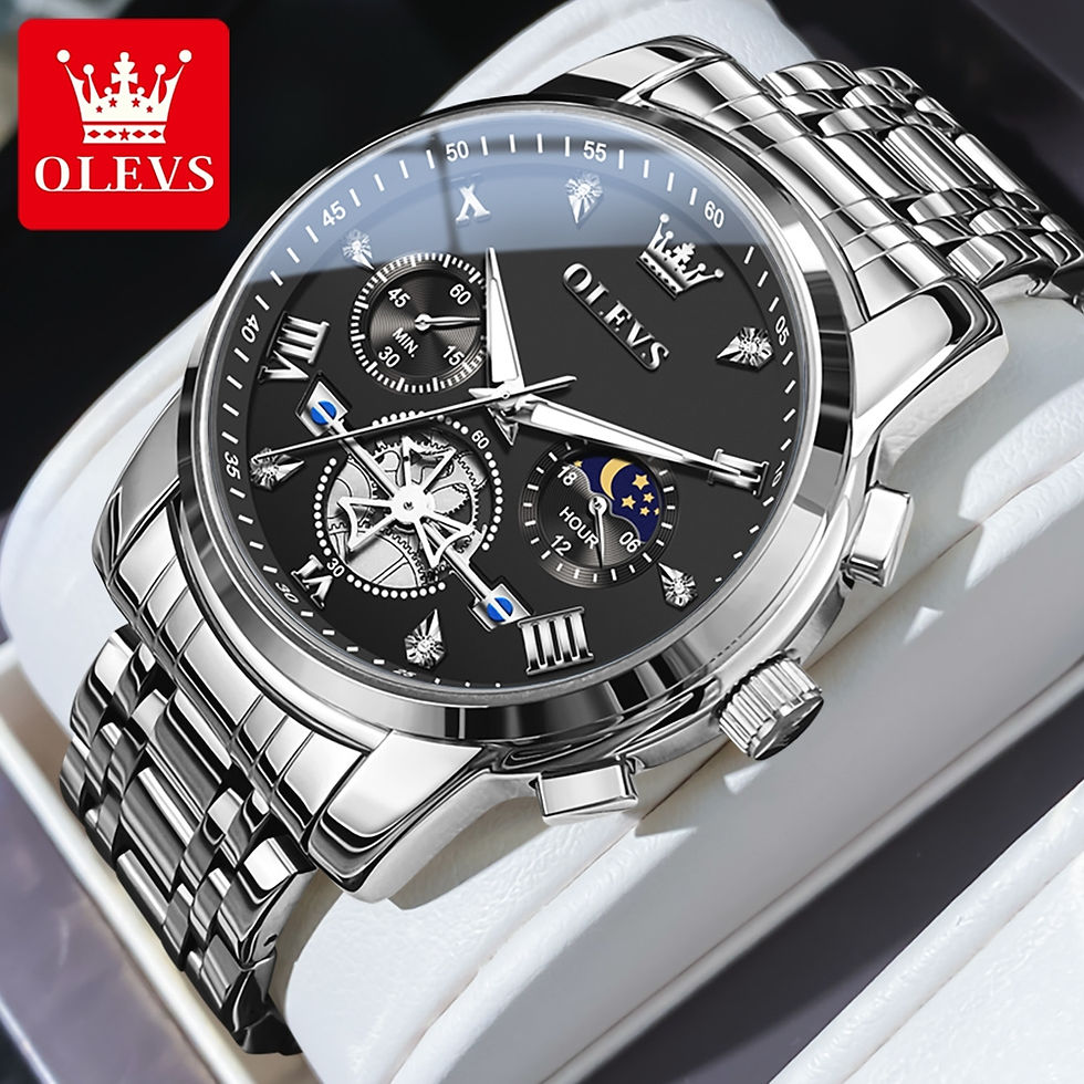 Thumbnail: OLEVS Top Luxury Brand Quartz Couple Watch Waterproof Watch Lover Gift Nightglo