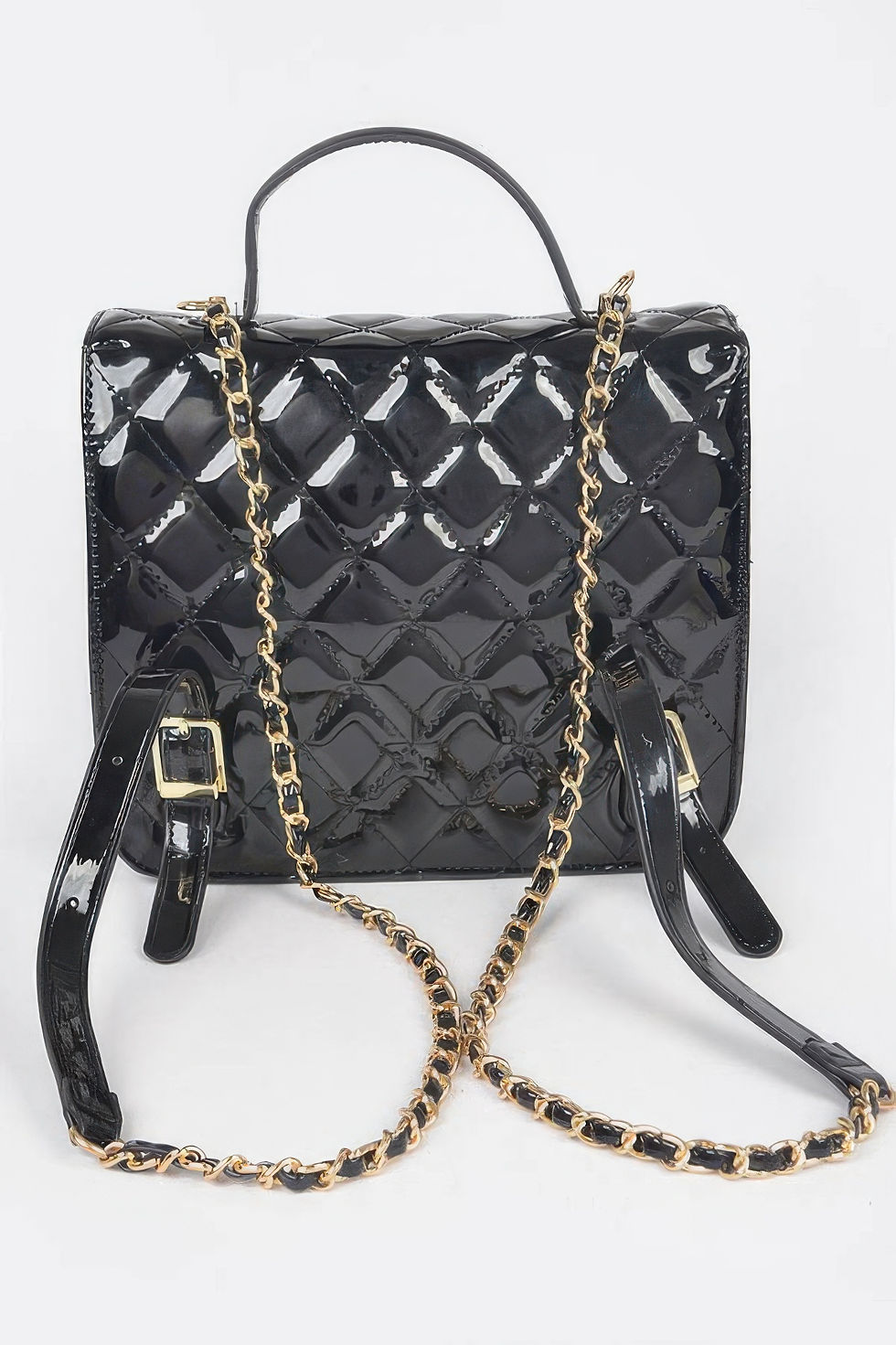 Thumbnail: Quilted Enamel Backpack