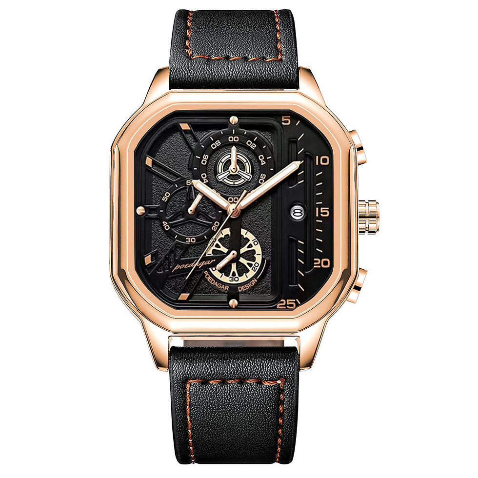 Thumbnail: POEDAGAR Fashion Quartz Men Watches Top Brand Waterproof Luminous Chronograph S