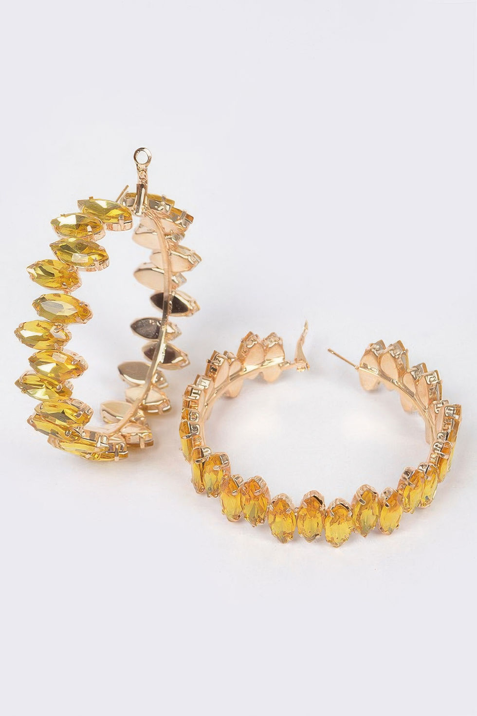 Thumbnail: Rhinestone Hoop Earring
