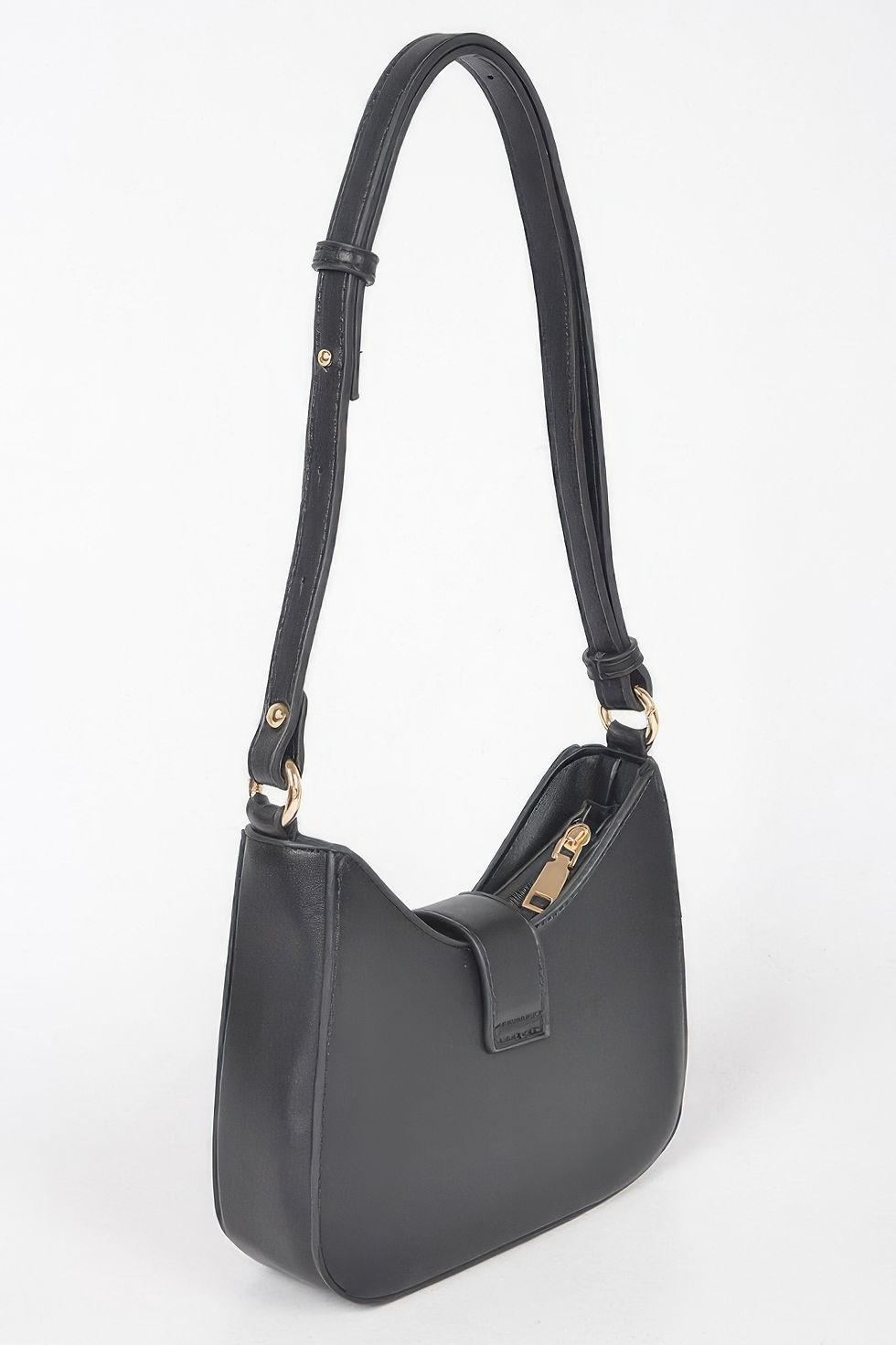 Thumbnail: Vegan Metal Buckle Shoulder Bag