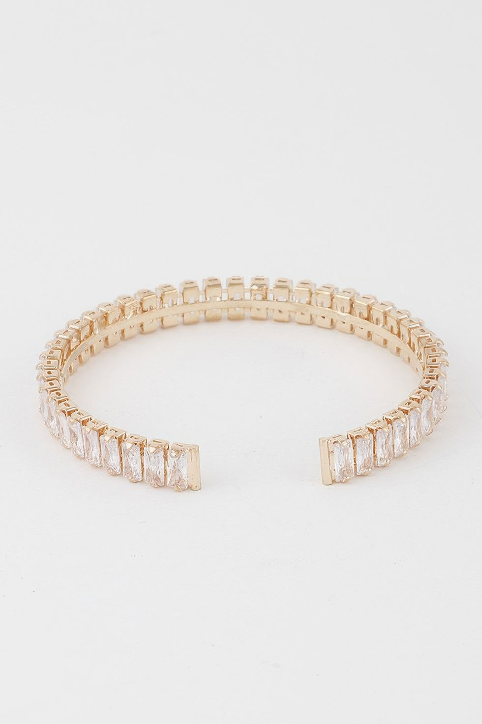 Thumbnail: Crystal Bar Cuff Bracelet