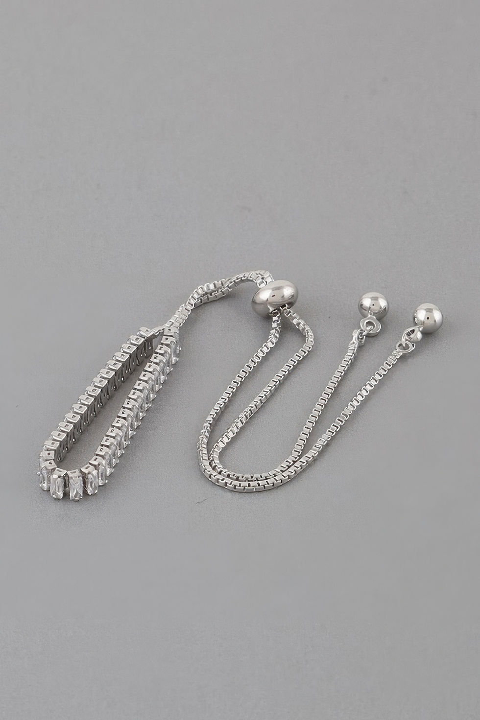Thumbnail: Classic Rhinestone Adjustable Bracelet