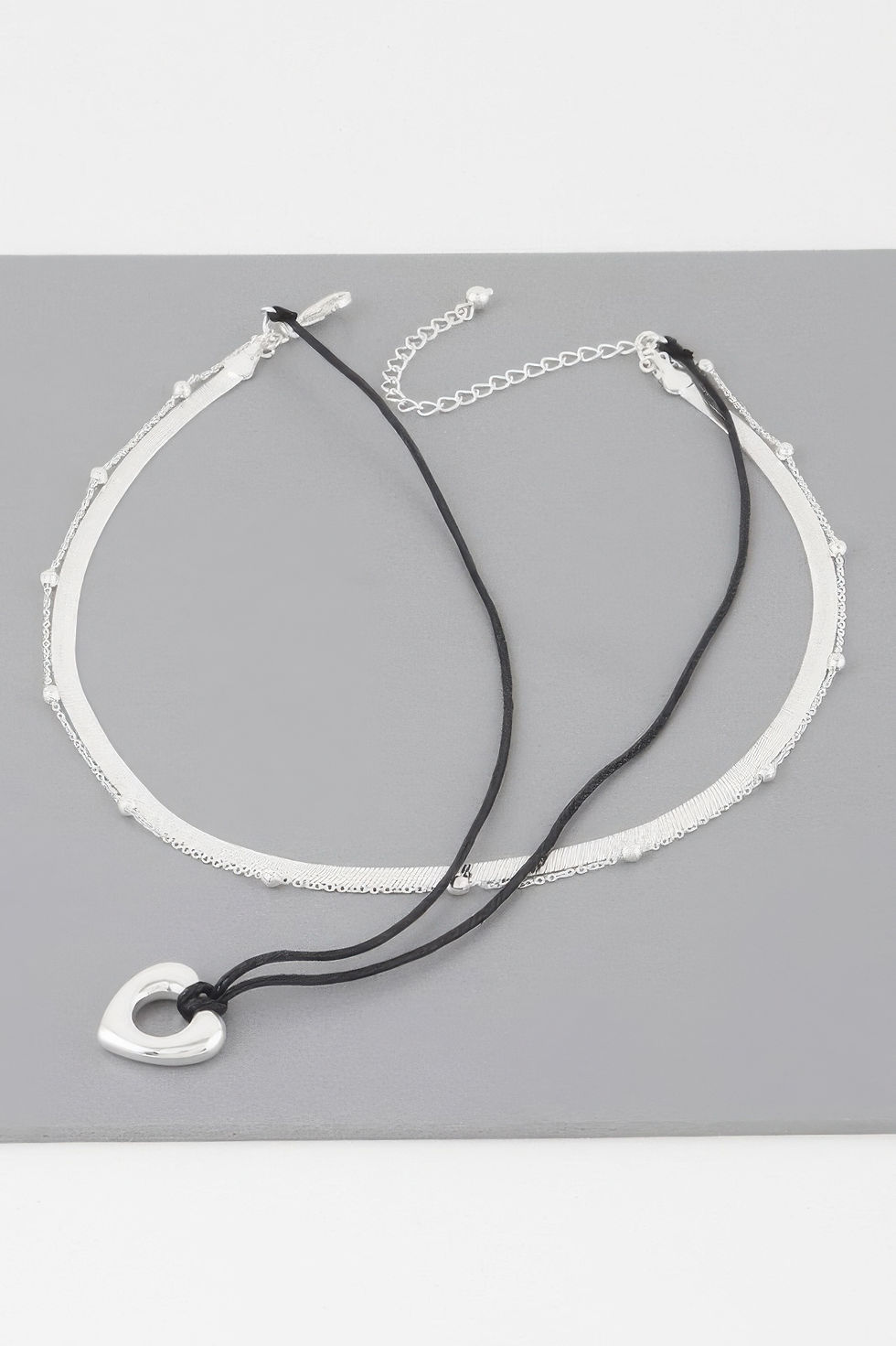 Thumbnail: Multi Open Heart Necklace 