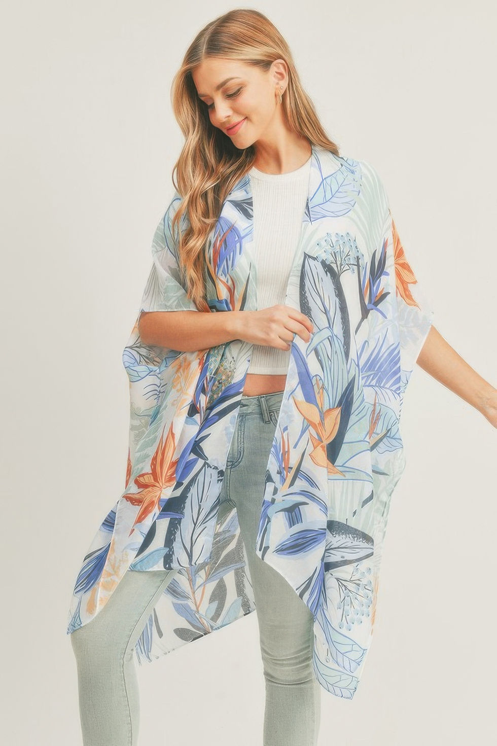 Thumbnail: Forest Print Kimono 