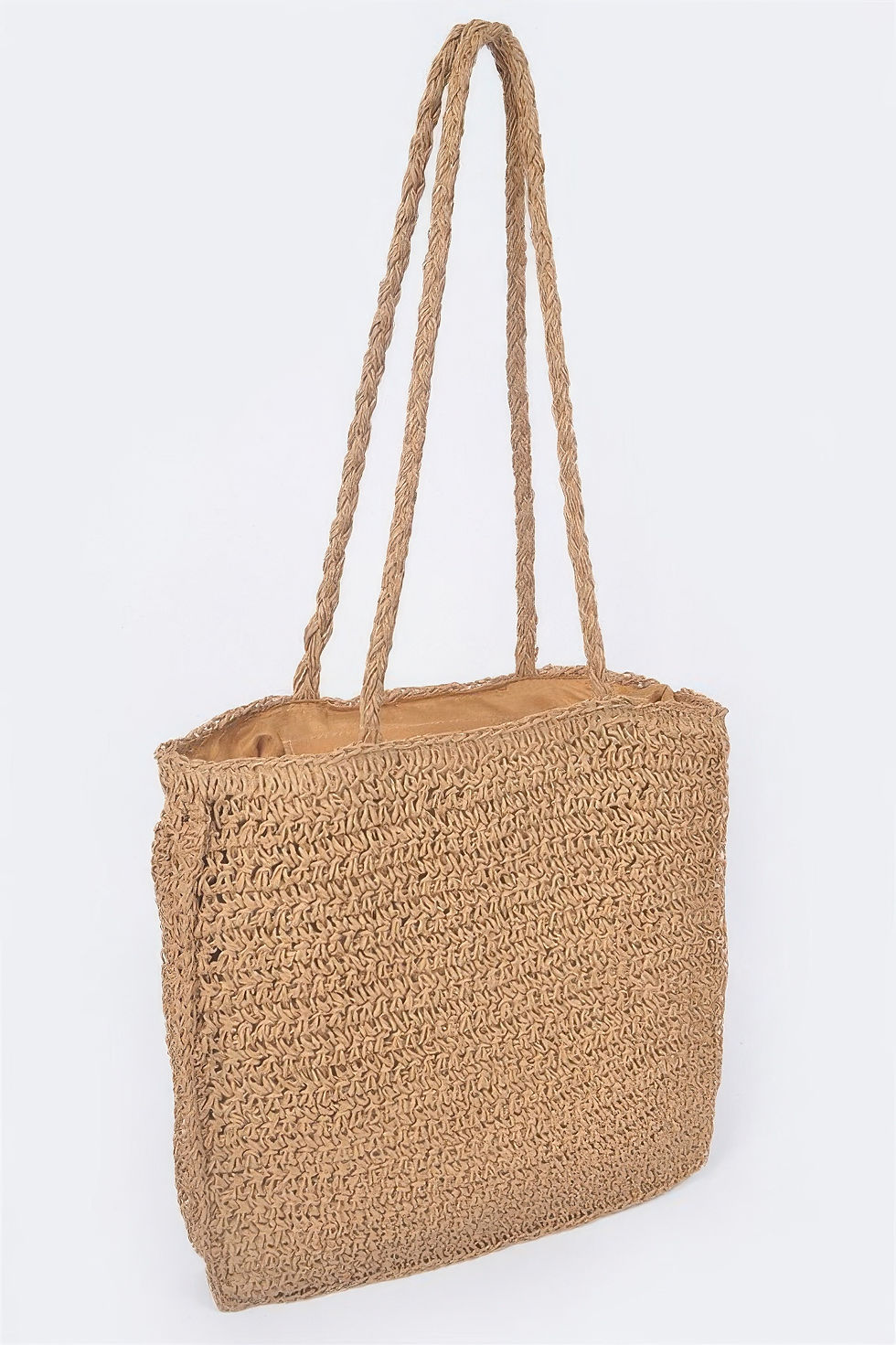 Thumbnail: Faux Straw Tote Bag