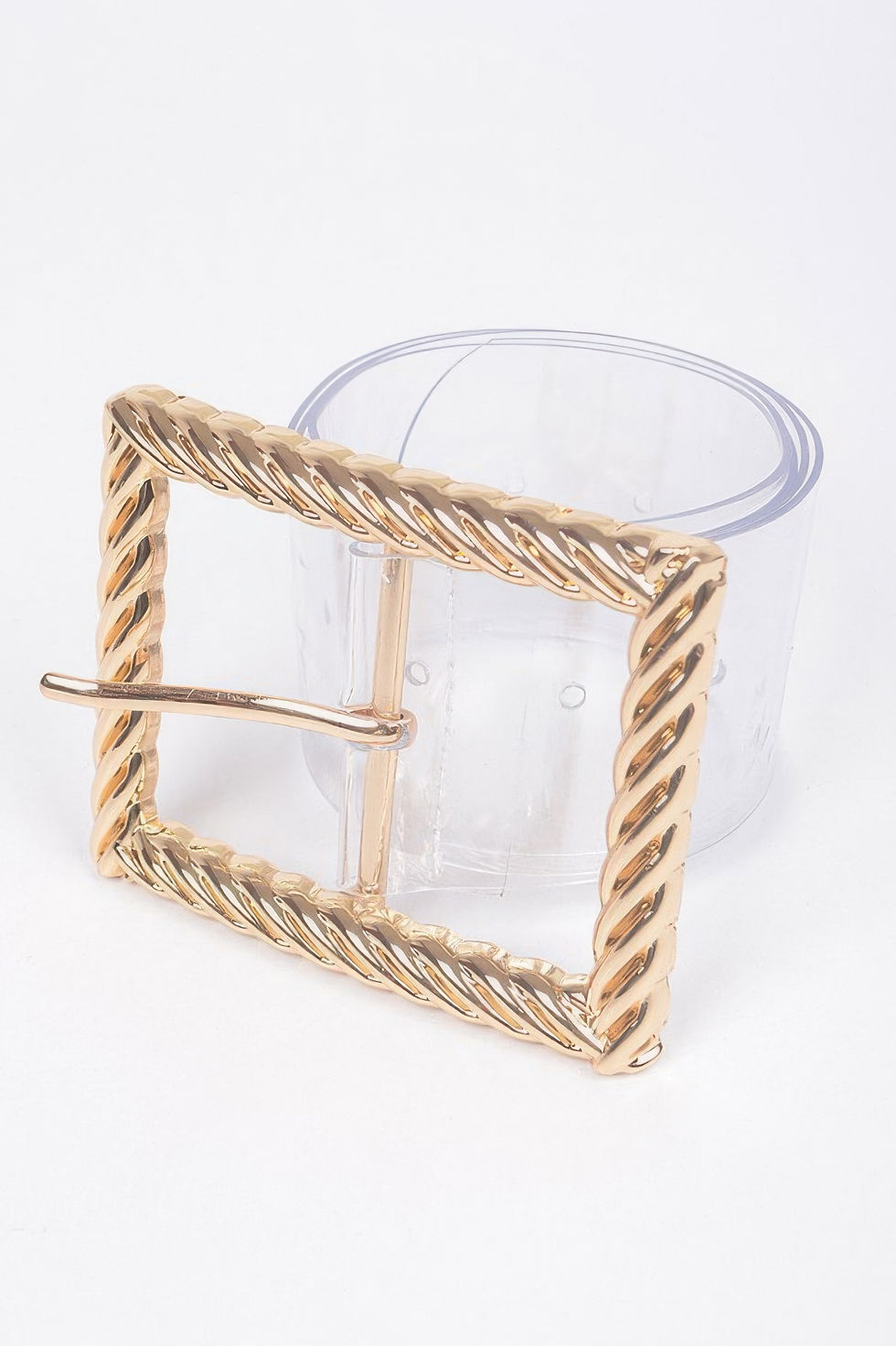 Thumbnail: Transparent Metal Buckle Belt