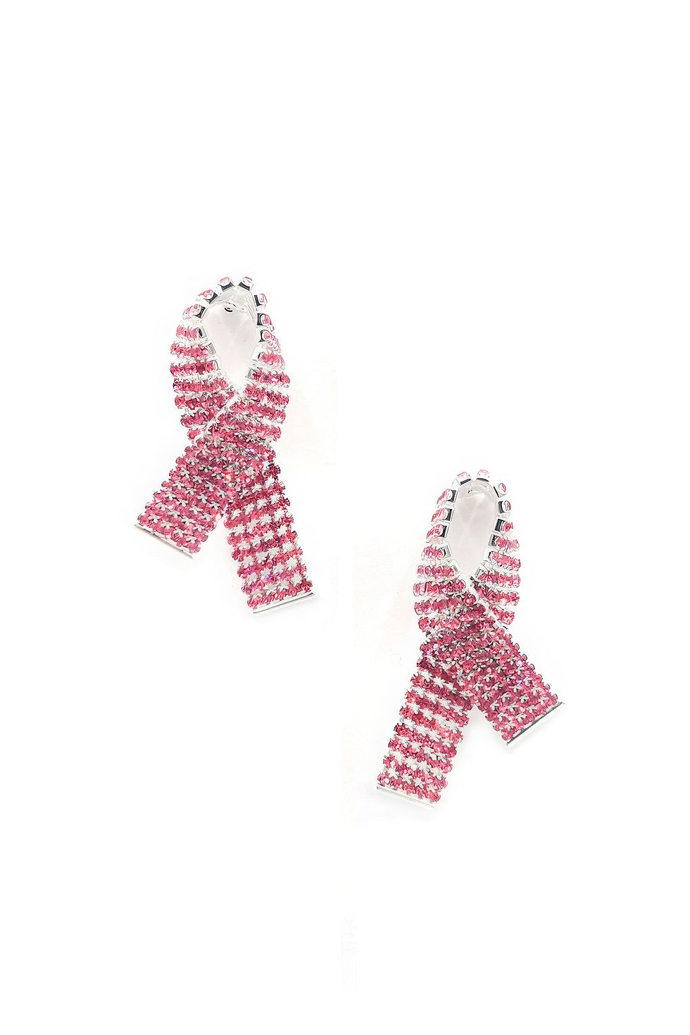 Thumbnail: Rhinestone Awarness Bow Earring