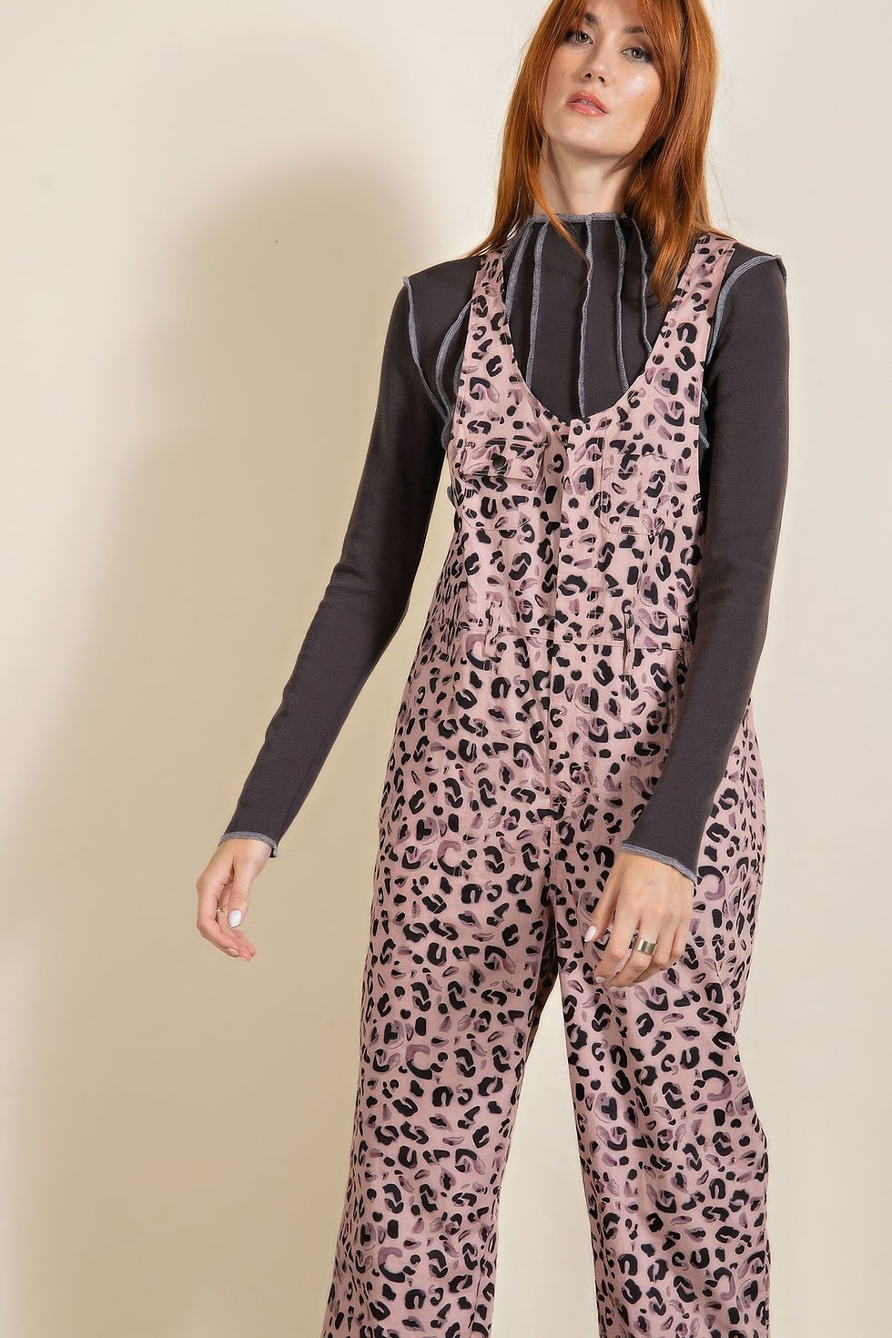 Thumbnail: Animal/leopard Printed Jumpsuit