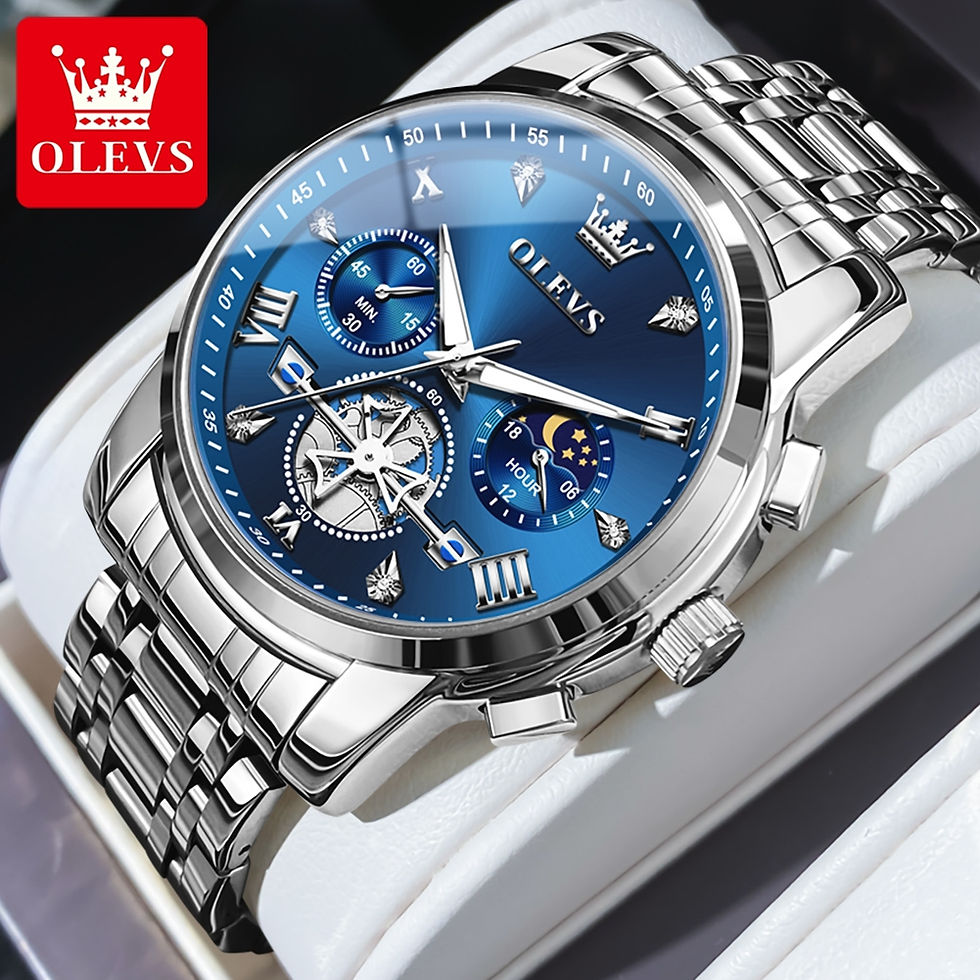 Thumbnail: OLEVS Top Luxury Brand Quartz Couple Watch Waterproof Watch Lover Gift Nightglo