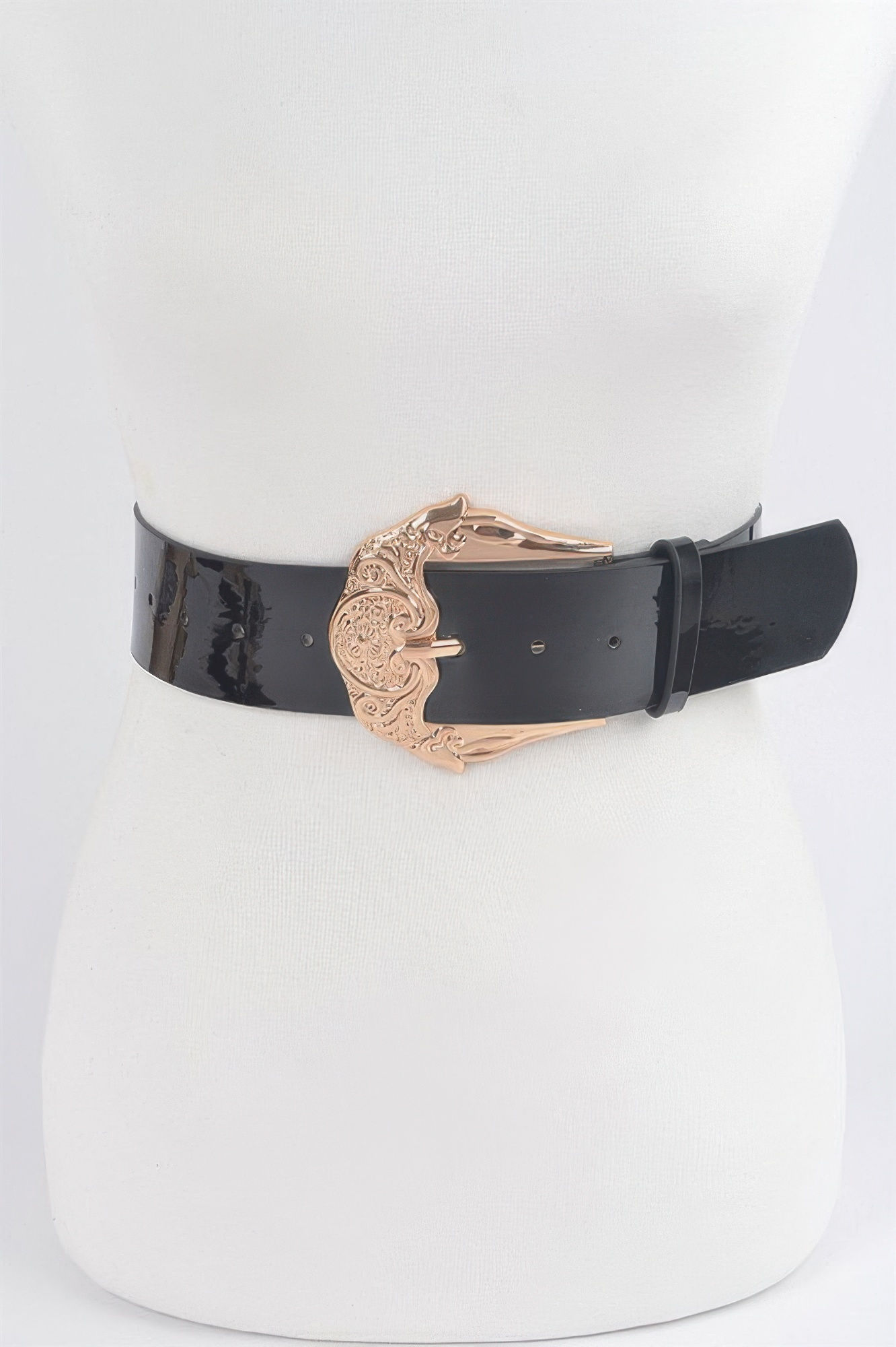 Metal Buckle Enamel Plus Size Belt