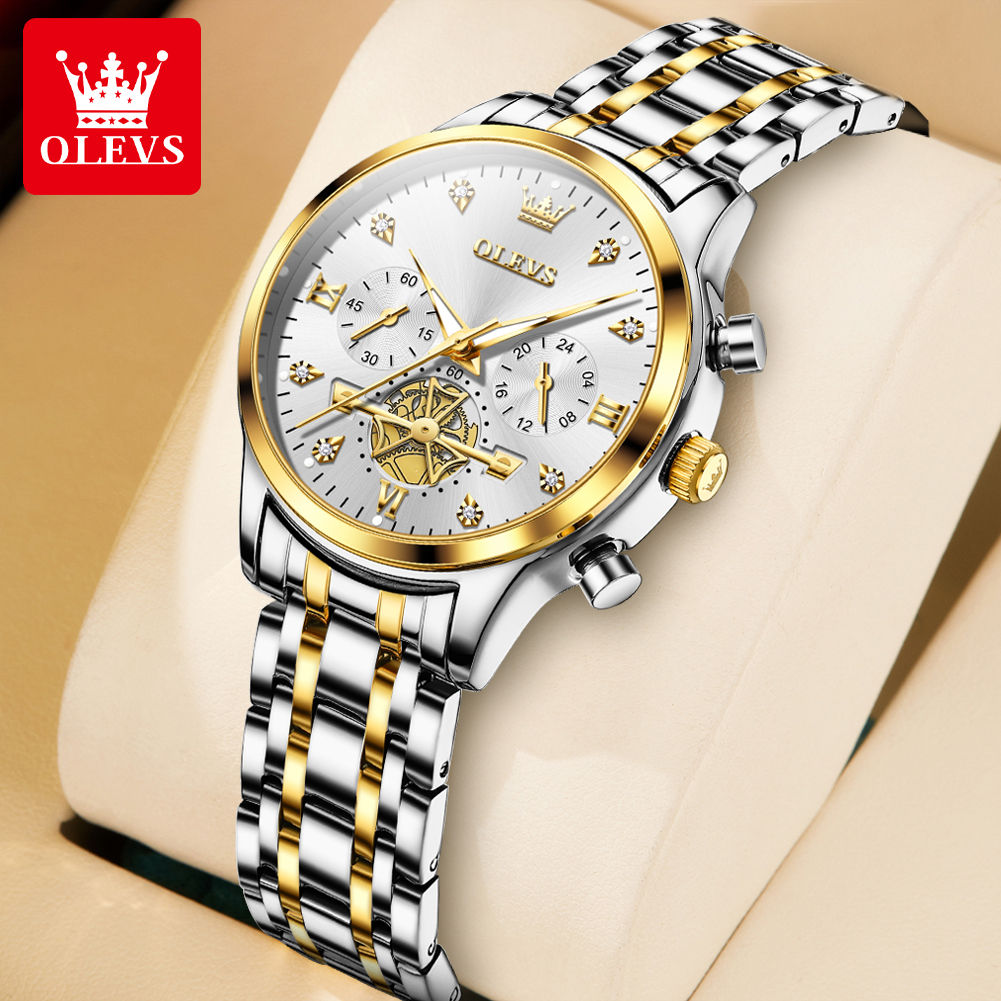 OLEVS Top Luxury Brand Quartz Couple Watch Waterproof Watch Lover Gift Nightglo