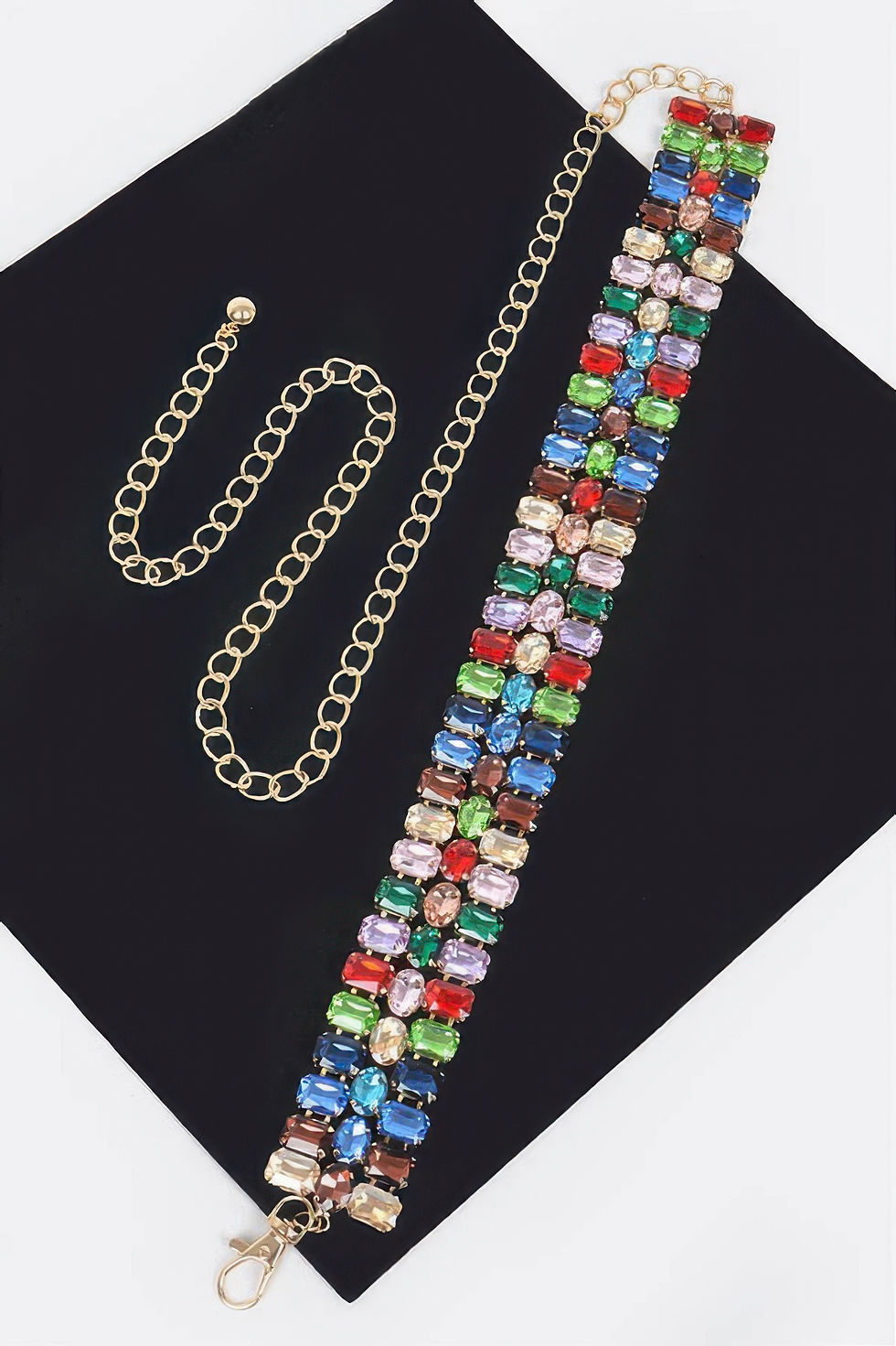 Thumbnail: Multi Rhinestone Waist Belt