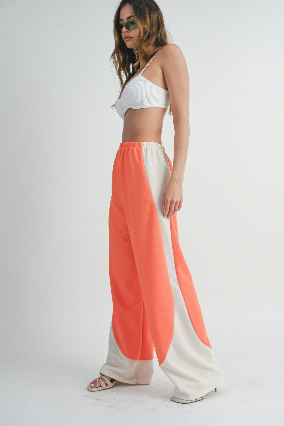 Thumbnail: Two Toned Wide Leg Pants