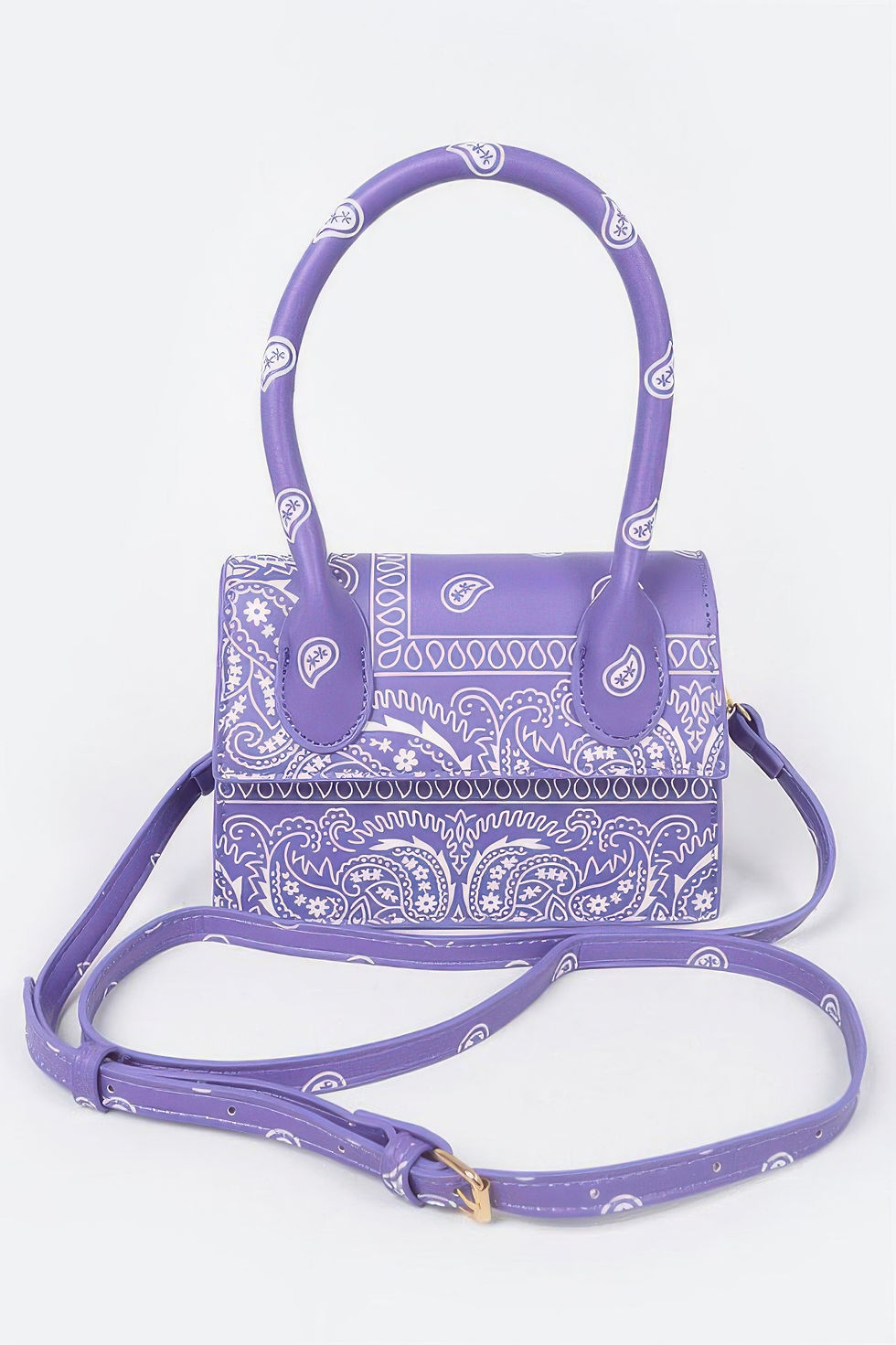 Thumbnail: Bandana Single Handle Flap Crossbody Bag 