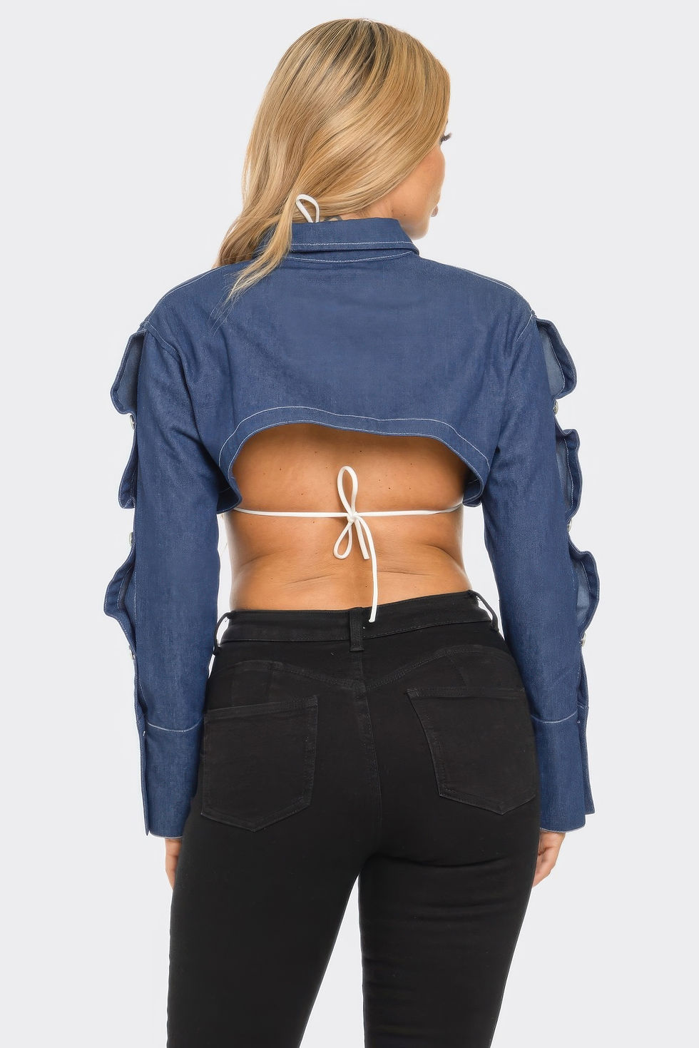 Thumbnail: Button Down Denim Bolero