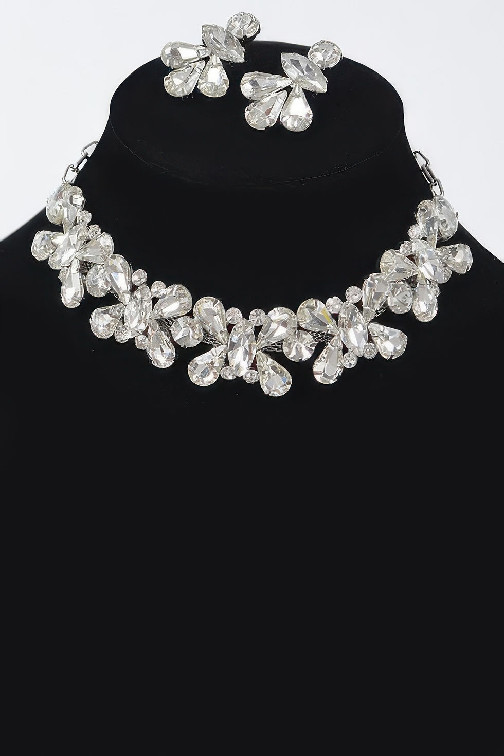 Thumbnail: Ab Stone Earring And Necklace Set