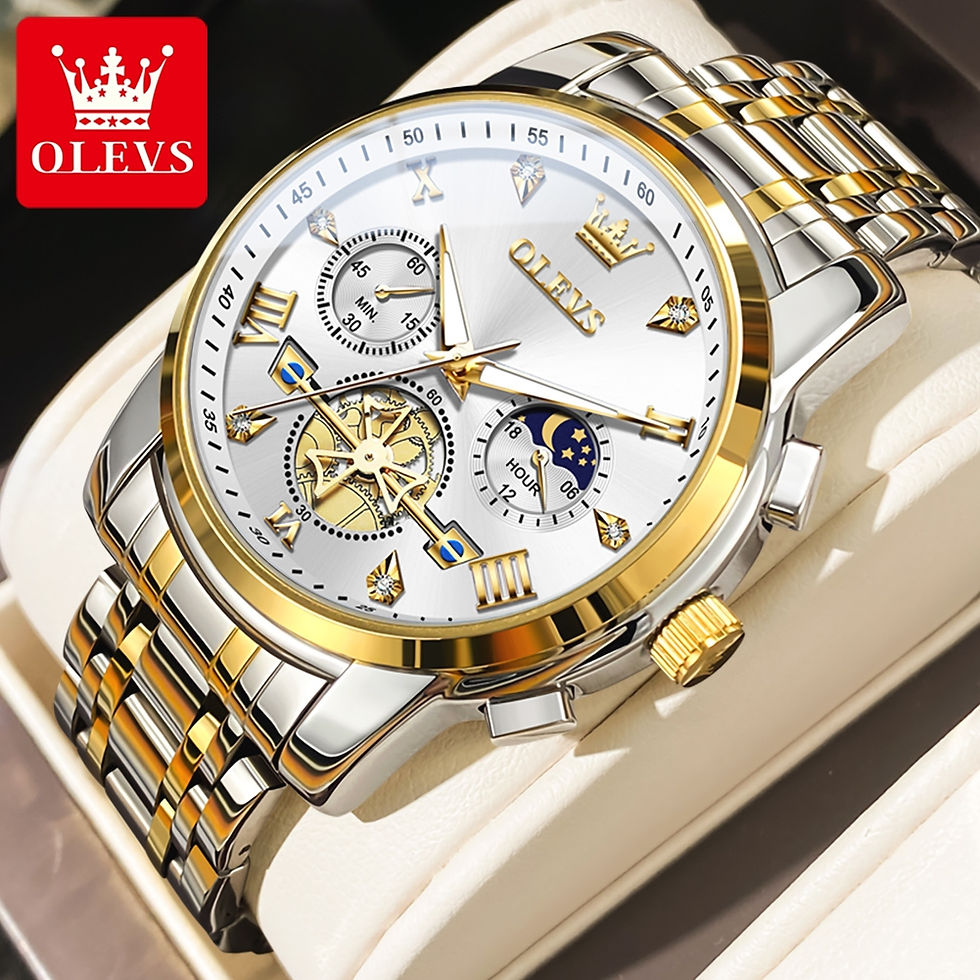 Thumbnail: OLEVS Top Luxury Brand Quartz Couple Watch Waterproof Watch Lover Gift Nightglo