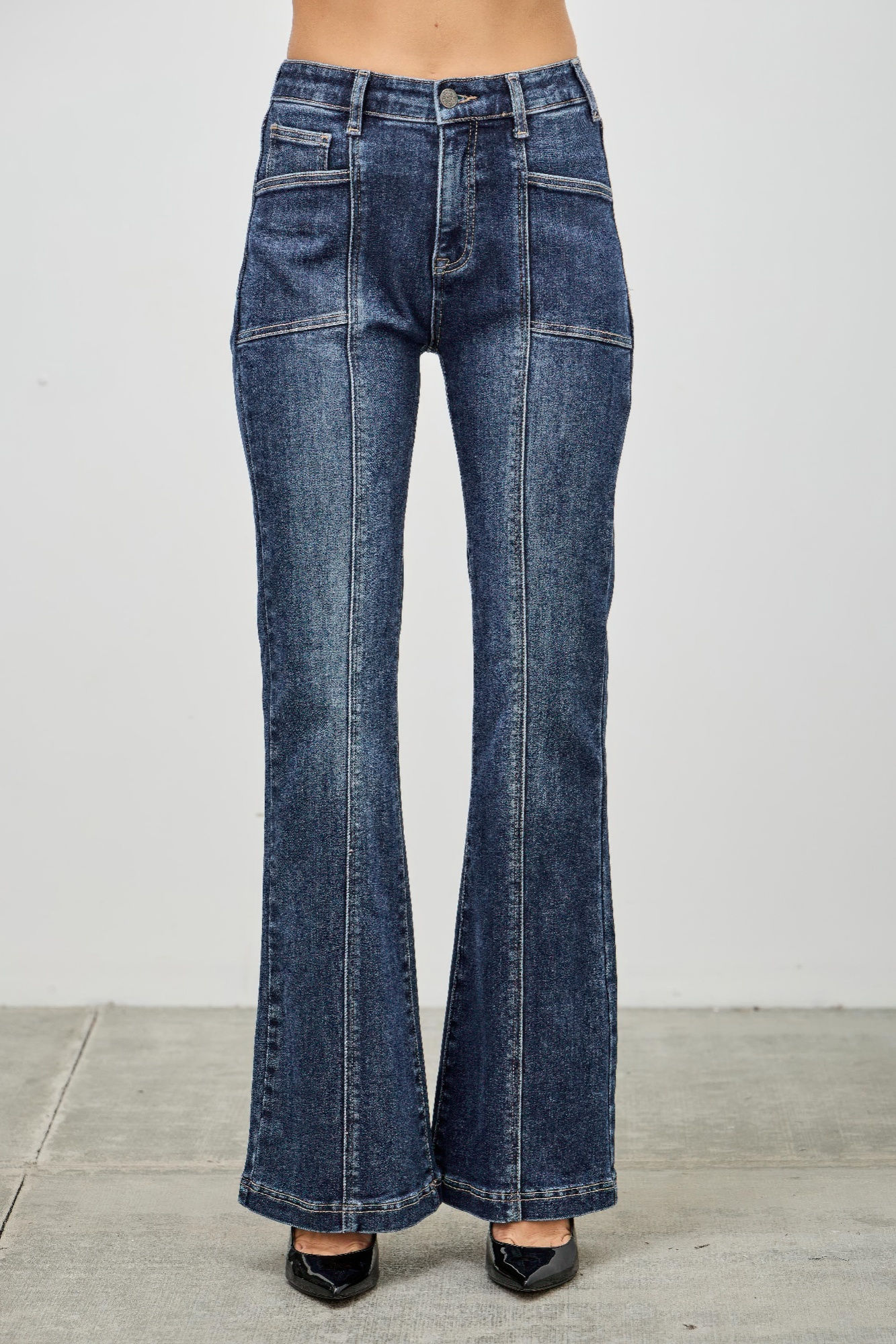 High Rise Boot Cut With Seam Detail