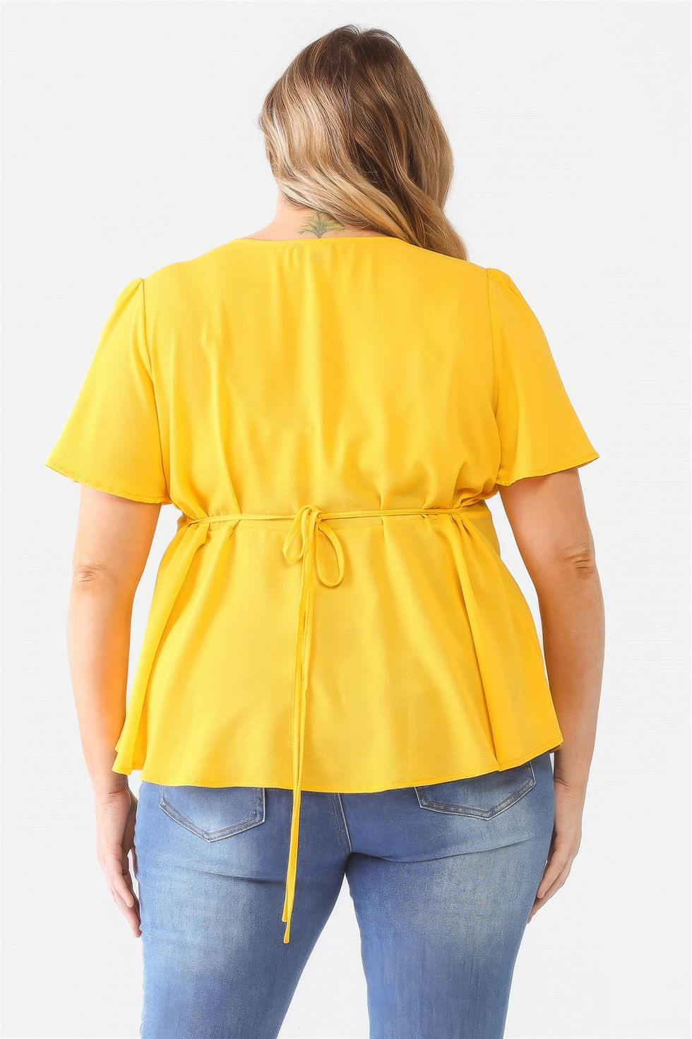 Thumbnail: Plus Tie Detail Flare Top