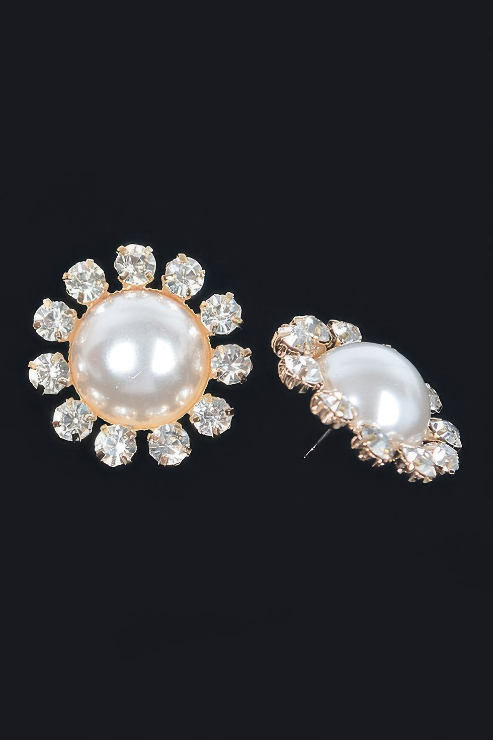 Thumbnail: Pearl&stone Stud Earring