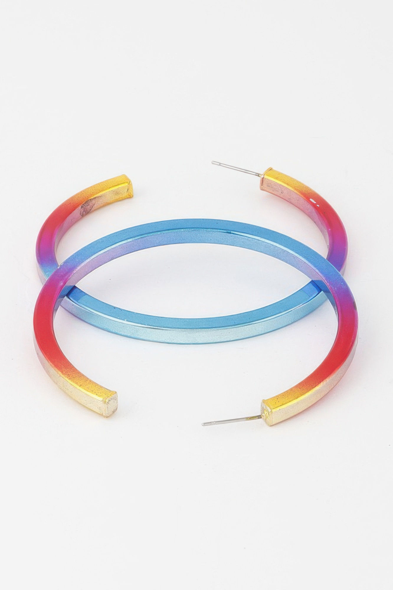 Multi Modern Hoop Earrings
