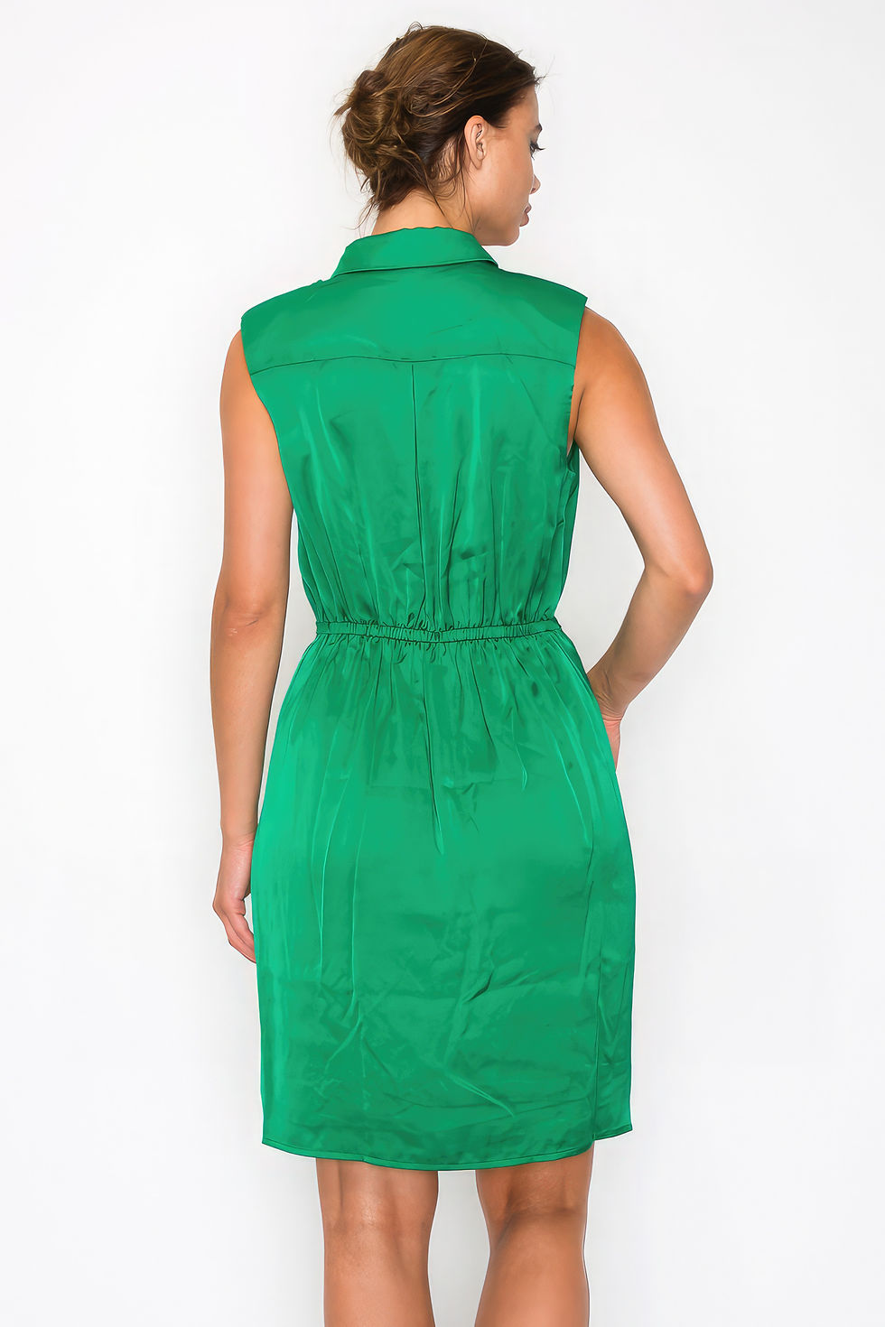 Thumbnail: Button-down Pleated Shirt Dress