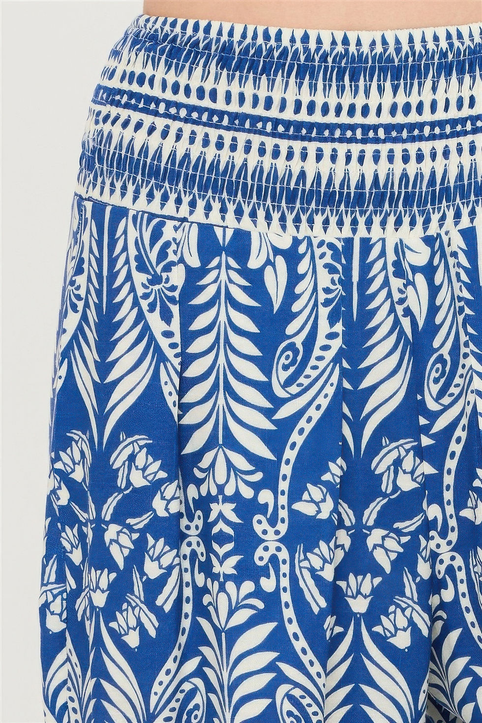 Thumbnail: Smocked Waist Floral Pants