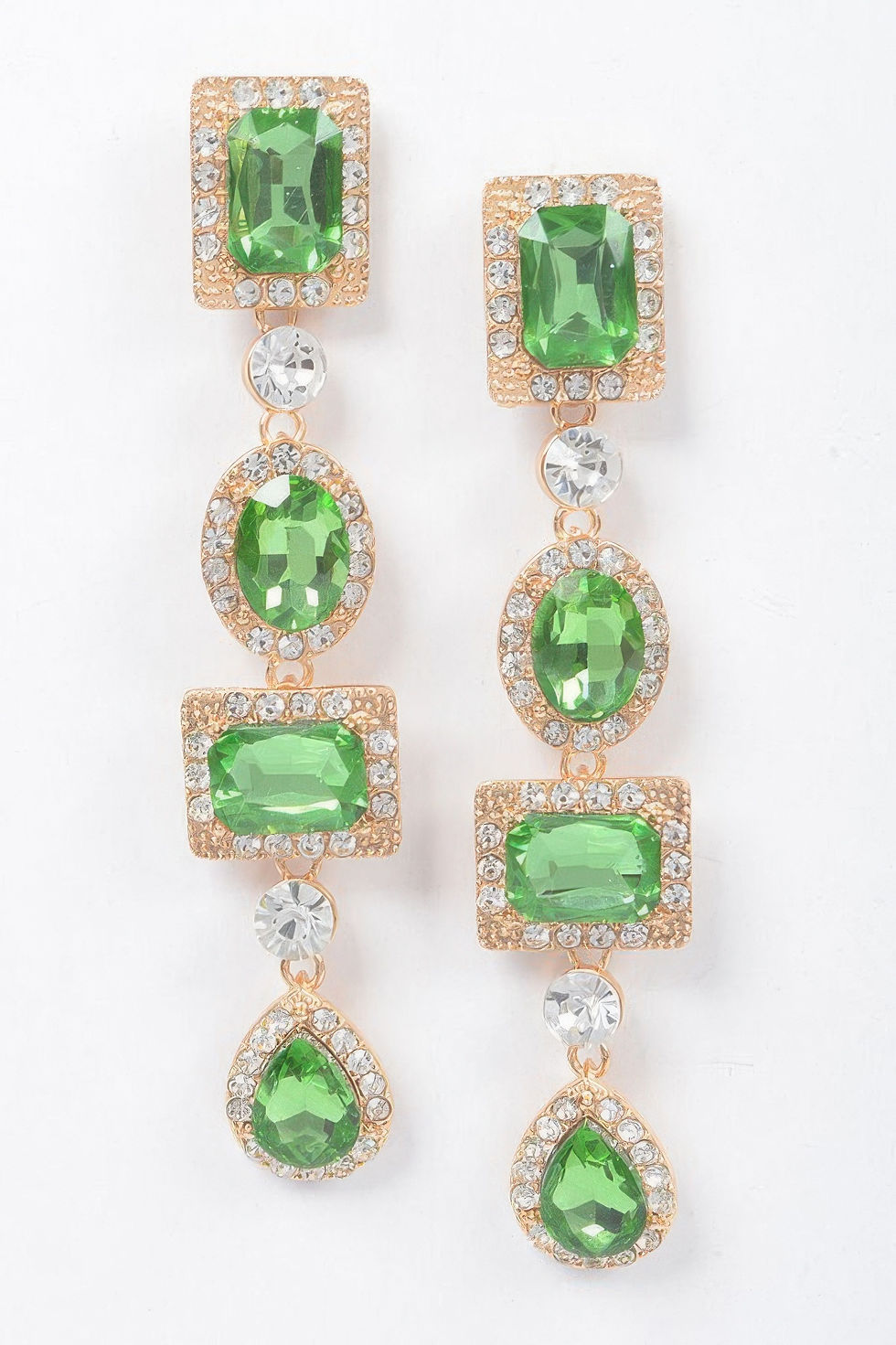 Thumbnail: Multi Shape Stone Earring