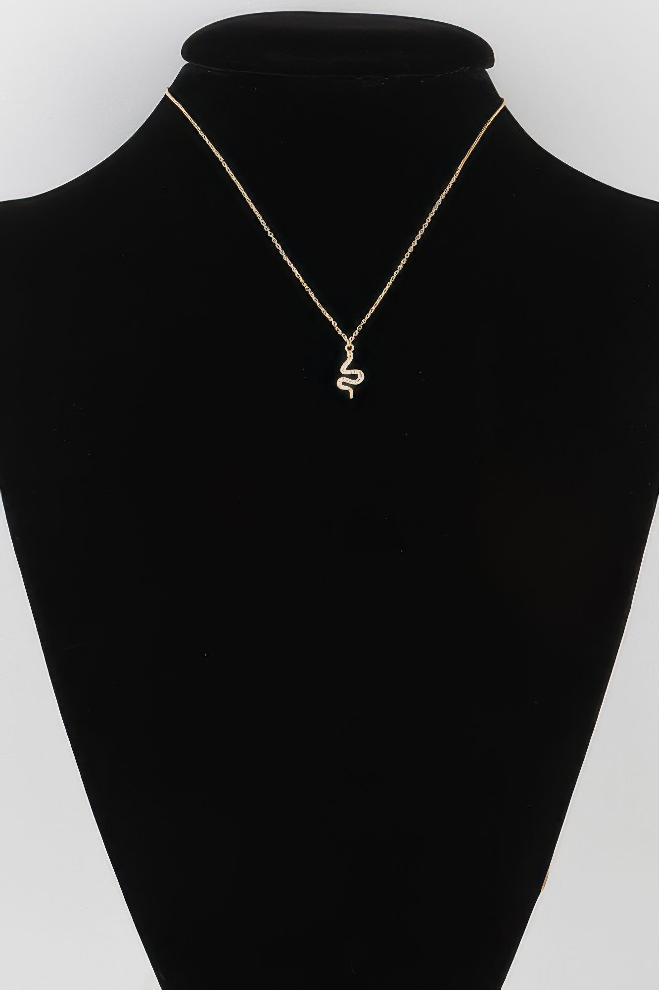 Rhinestone Snake Pendant Necklace