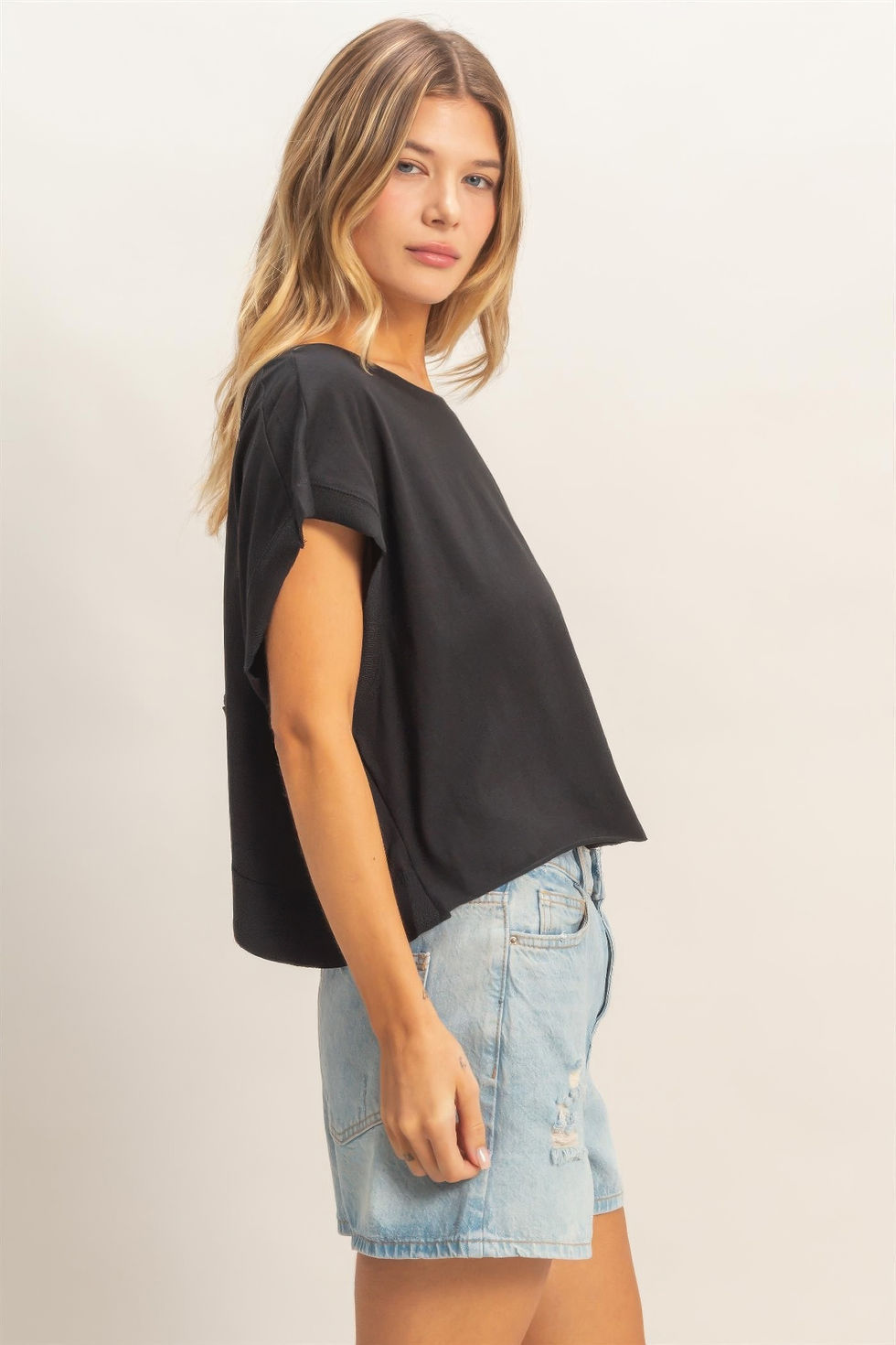 Thumbnail: Boxy Crew Neck Top