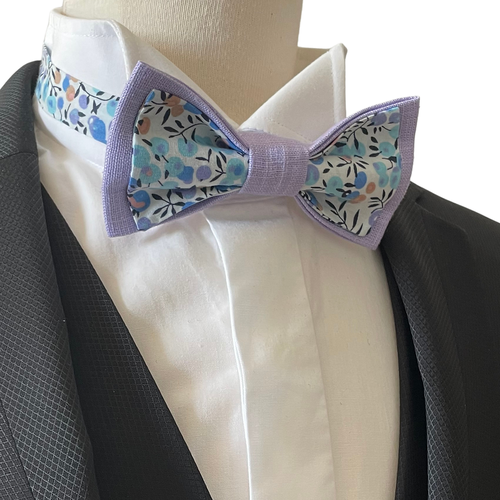 Miniature : noeud papillon violet mariage pastel