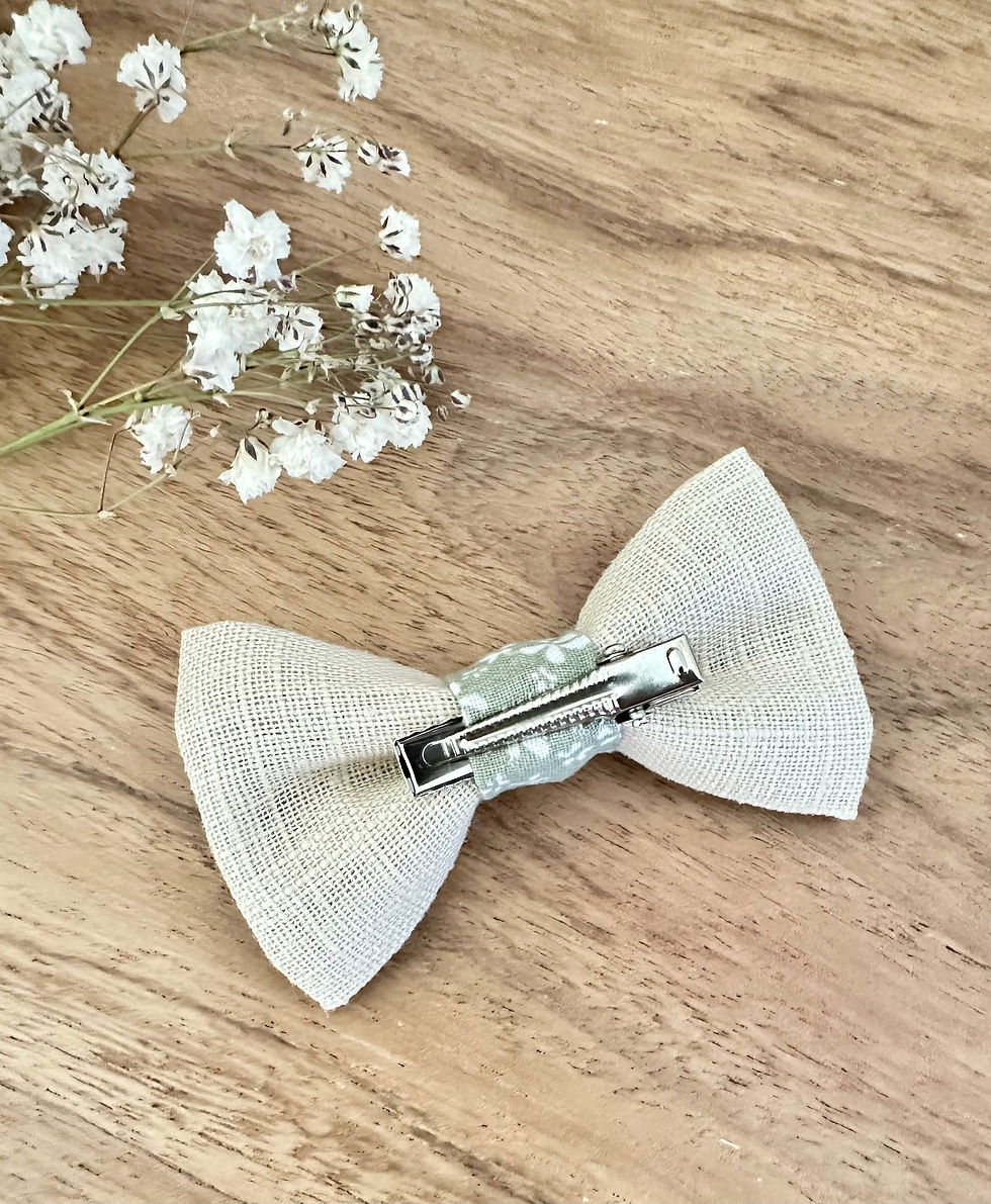 Miniature : Boutons de manchette-mariage-vert-vert sauge- petites fleurs blanches-champetre-nature-boheme-fait main en france