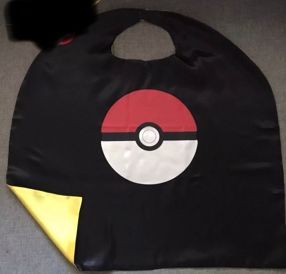 Black Pokémon POKE Cape and Mask Set