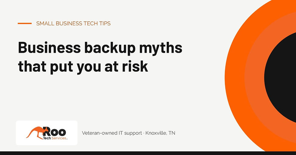 Business Backup Myths That Put Small Businesses at Risk