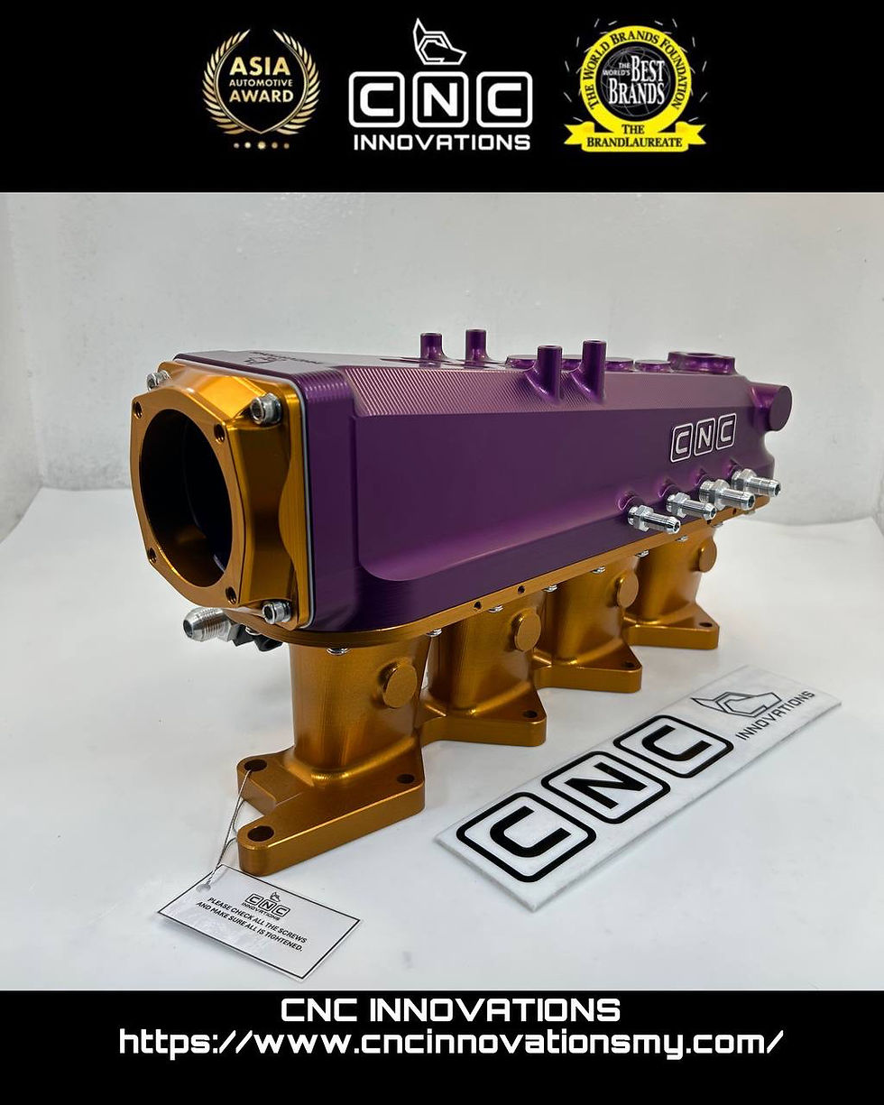 Thumbnail: MITSUBISHI 4G63 EVO 4, 5, 6, 7, 8 & 9 BILLET MANIFOLD (optional 4 or 8 injectors