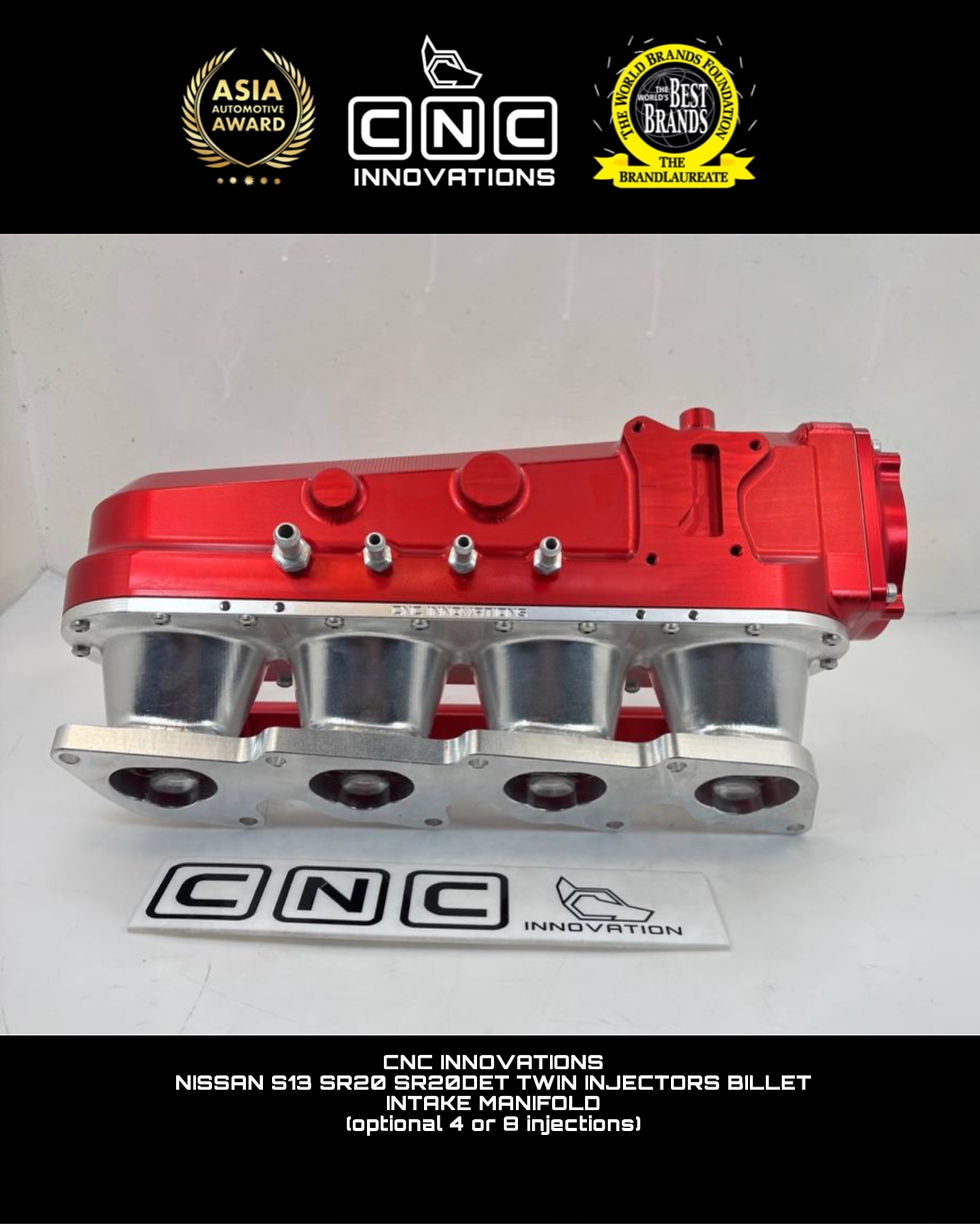 Thumbnail: NISSAN S13 180sx 240sx SR20 SR20DET TWIN INJECTORS BILLET INTAKE MANIFOLD