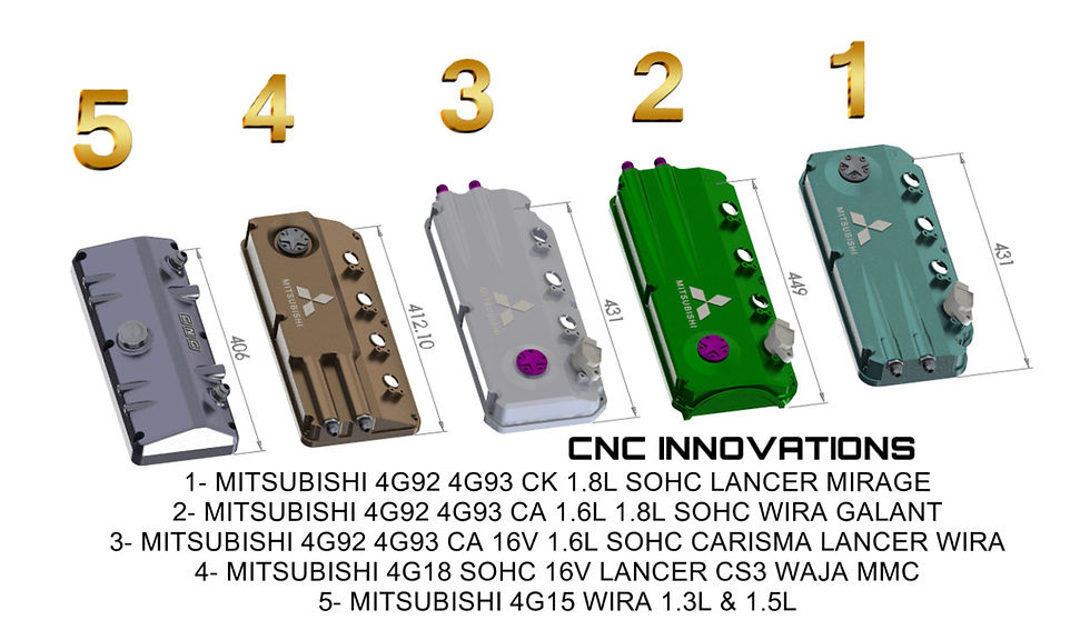 Thumbnail: MITSUBISHI 4G15 & PROTON WIRA BILLET VALVE COVER