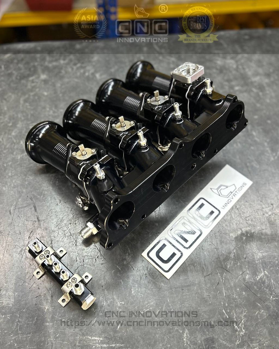 Thumbnail: HONDA K20 K24 EP3 DC5 BILLET ITB SET 