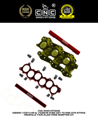 NISSAN VQ37VHR & VQ35HR 370Z G37 TO R35 GTR INTAKE TWIN INJECTORS