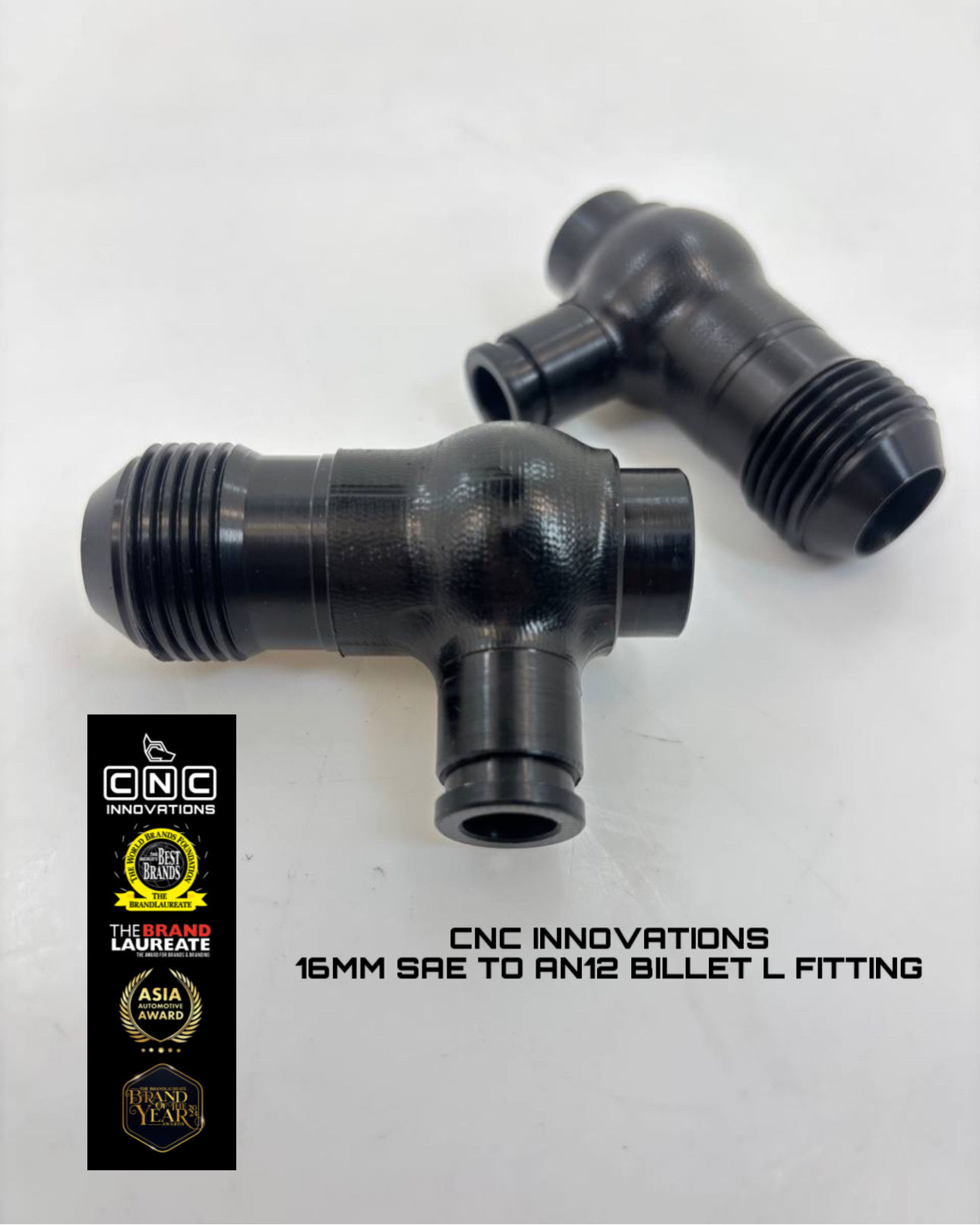 16MM SAE TO AN12 BILLET L FITTING